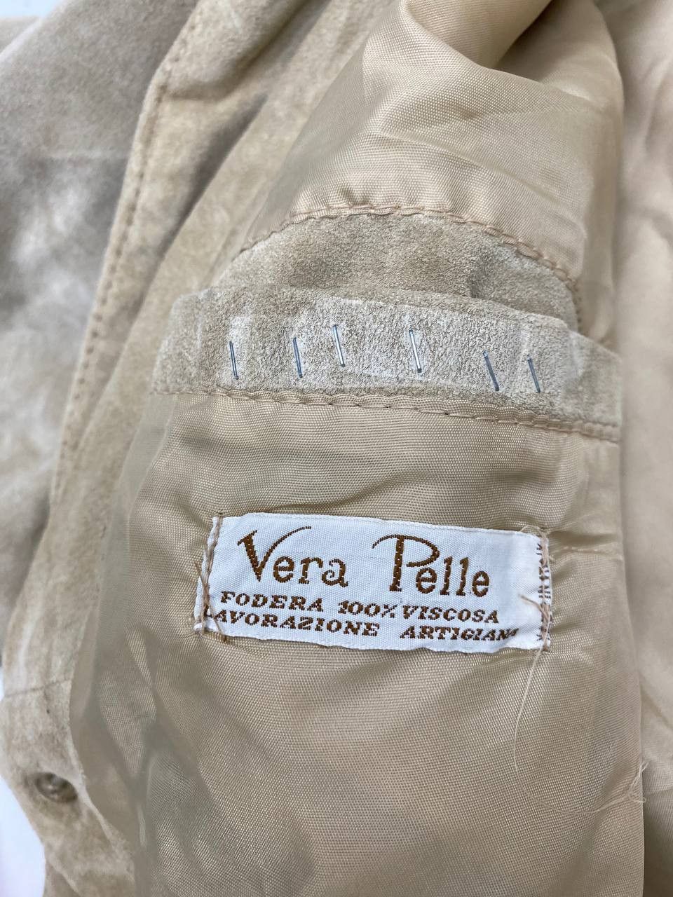 Vera Pelle Vera Pelle Beige M Vintage Suede Jacket 90s Italy Size US M / EU 48-50 / 2 - 7 Thumbnail