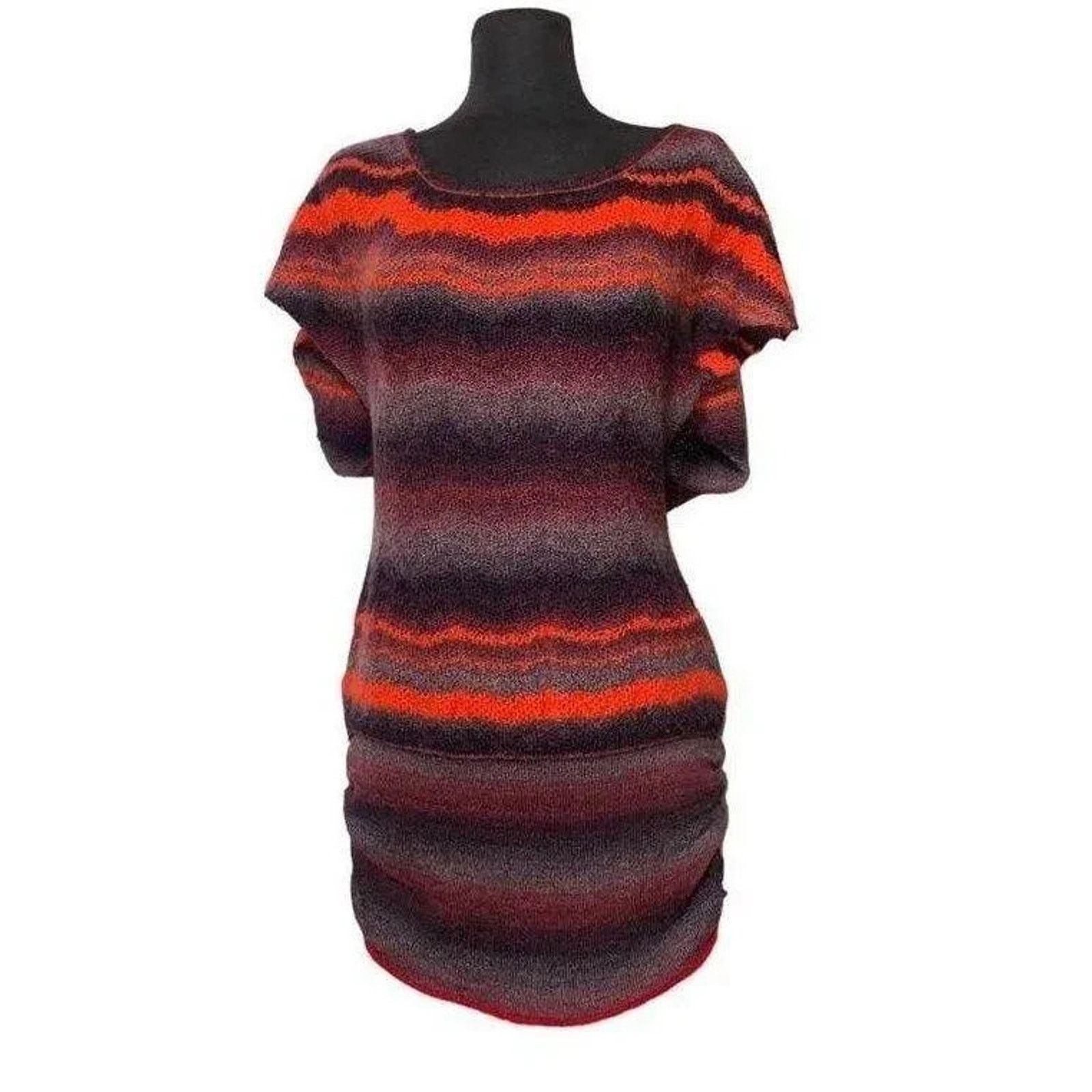 Free People FREE PEOPLE SUNSET STRIPE V-BACK WOOL BLEND SWEATER - SZ M Size M / US 6-8 / IT 42-44 - 1 Thumbnail