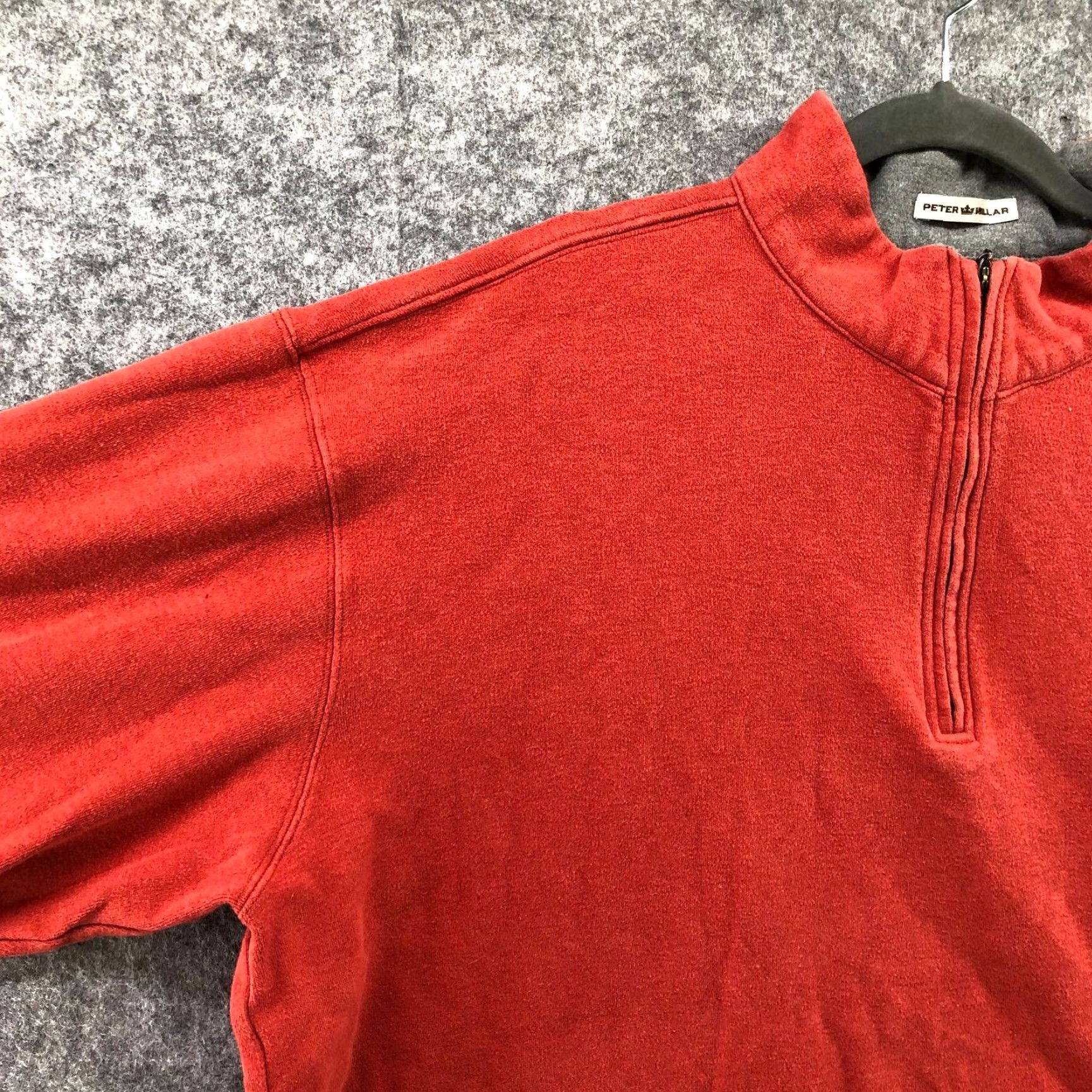 Peter Millar Peter Millar Golf Mens XL Sweatshirt 1/4 Zip Pullover Fleece Orange Casual Fall Winter Size US XL / EU 56 / 4 - 5 Thumbnail