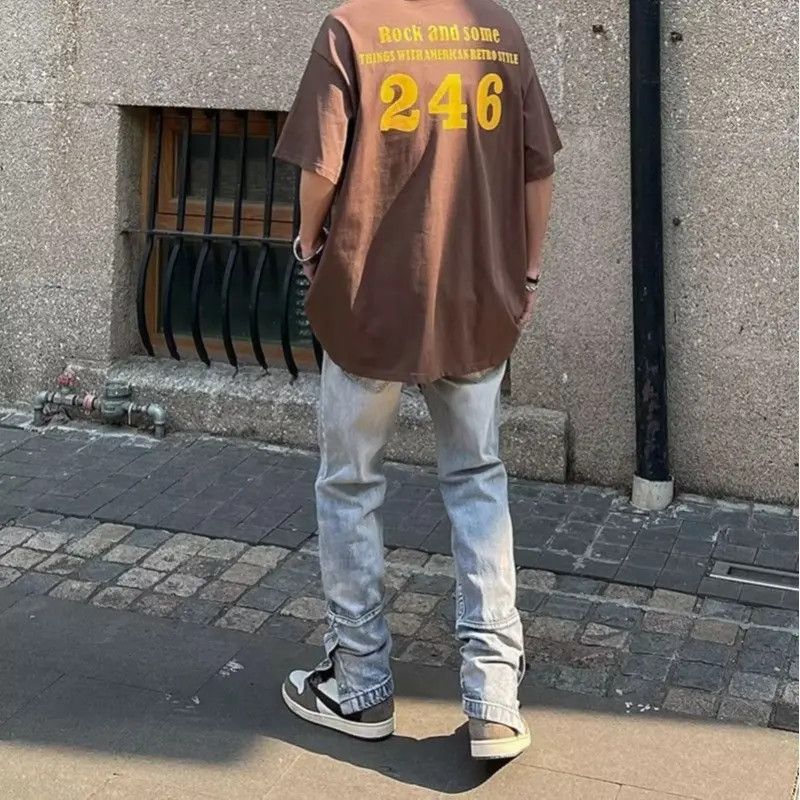Japanese Brand Retro high street ripped hip-hop jeans Size US 32 / EU 48 - 4 Thumbnail