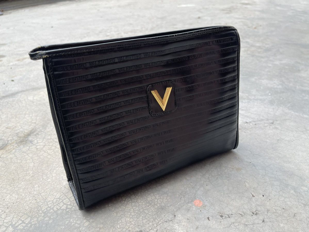 Valentino Valentino Leather Clutch Bag Monogram Size ONE SIZE - 4 Thumbnail