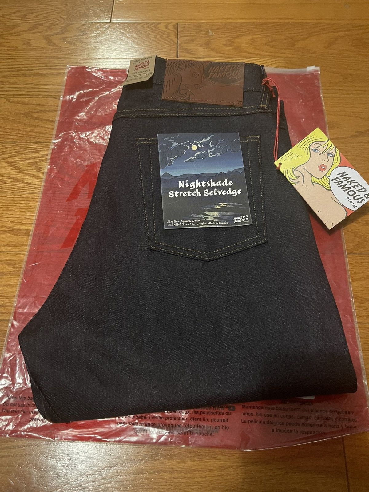 Naked & Famous True guy Nightshade Stretch Selvedge denim Size US 32 / EU 48 - 1 Thumbnail