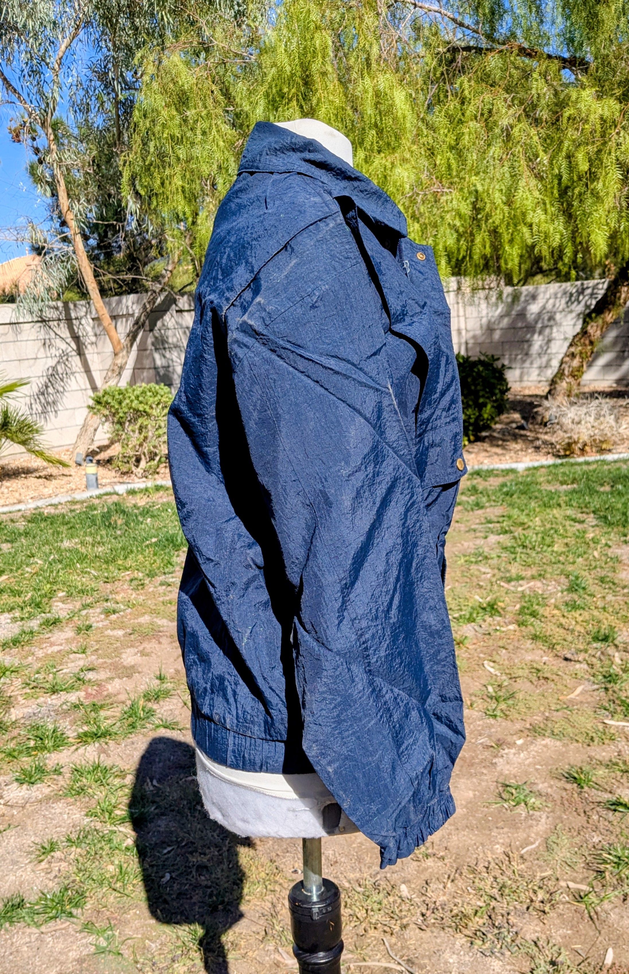 Other REPAIRED Petite Windbreaker Light Zip-Up Bomber Jacket Coat Size M / US 6-8 / IT 42-44 - 2 Thumbnail
