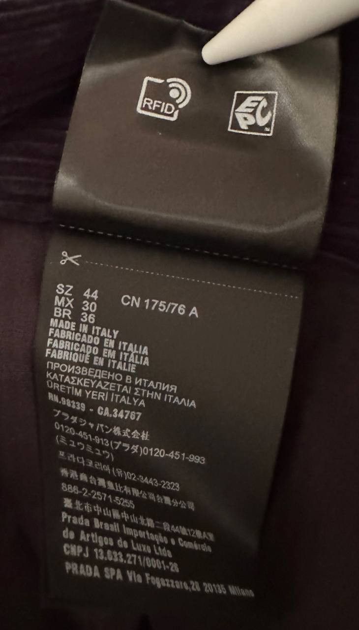Prada Triangle-logo cotton-corduroy trousers FW2023 Size US 28 / EU 44 - 8 Thumbnail