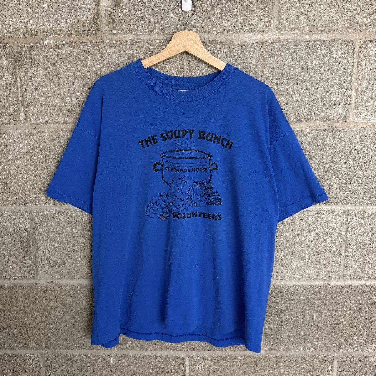 Hanes Vintage Hanes The Soupy Bunch Volunteers Blue Tee Men's XL Size US XL / EU 56 / 4 - 1 Thumbnail