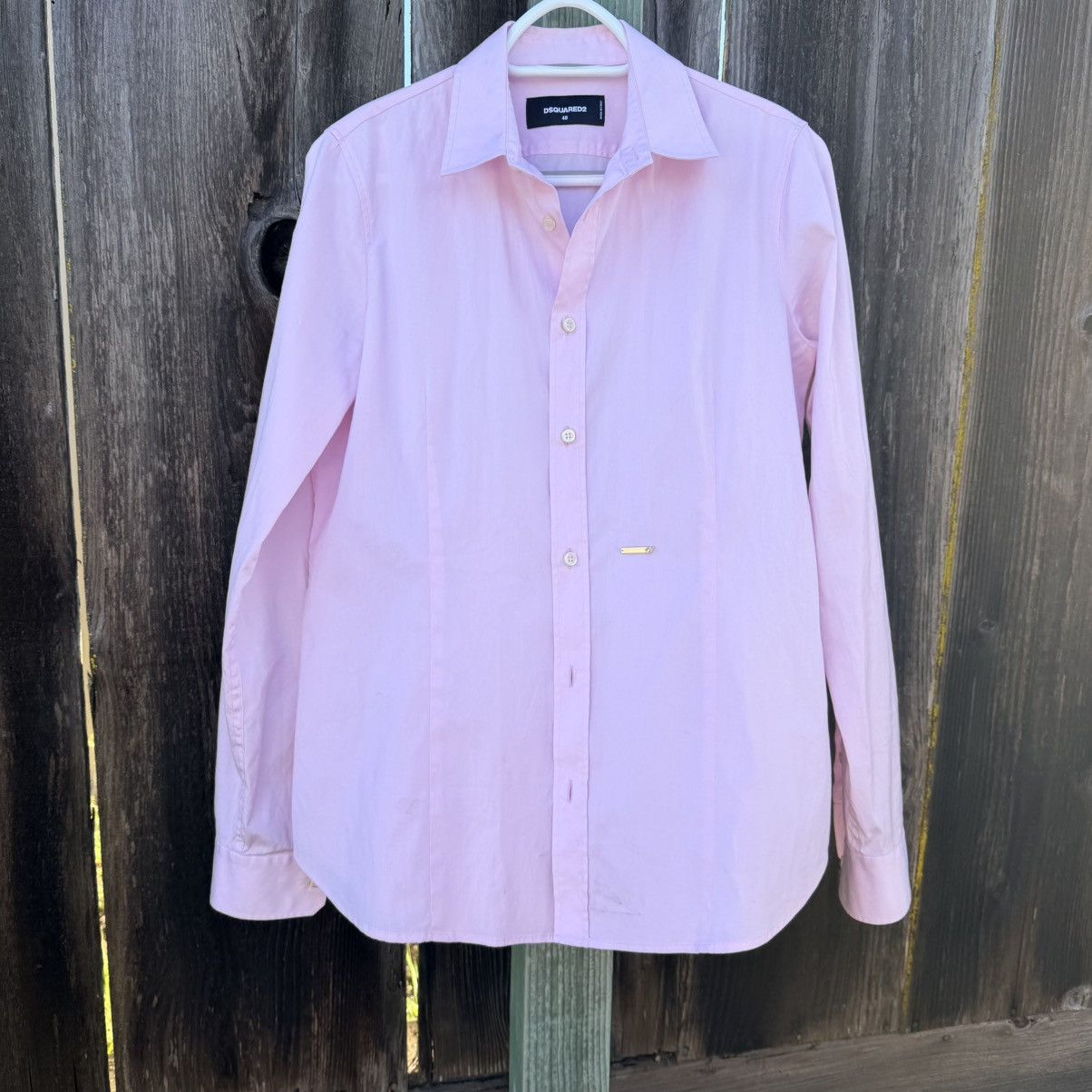 Dsquared2 Dsquared2 Women Pink Button Up Shirt Logo Plaque Italy Made Size XL / US 12-14 / IT 48-50 - 5 Thumbnail