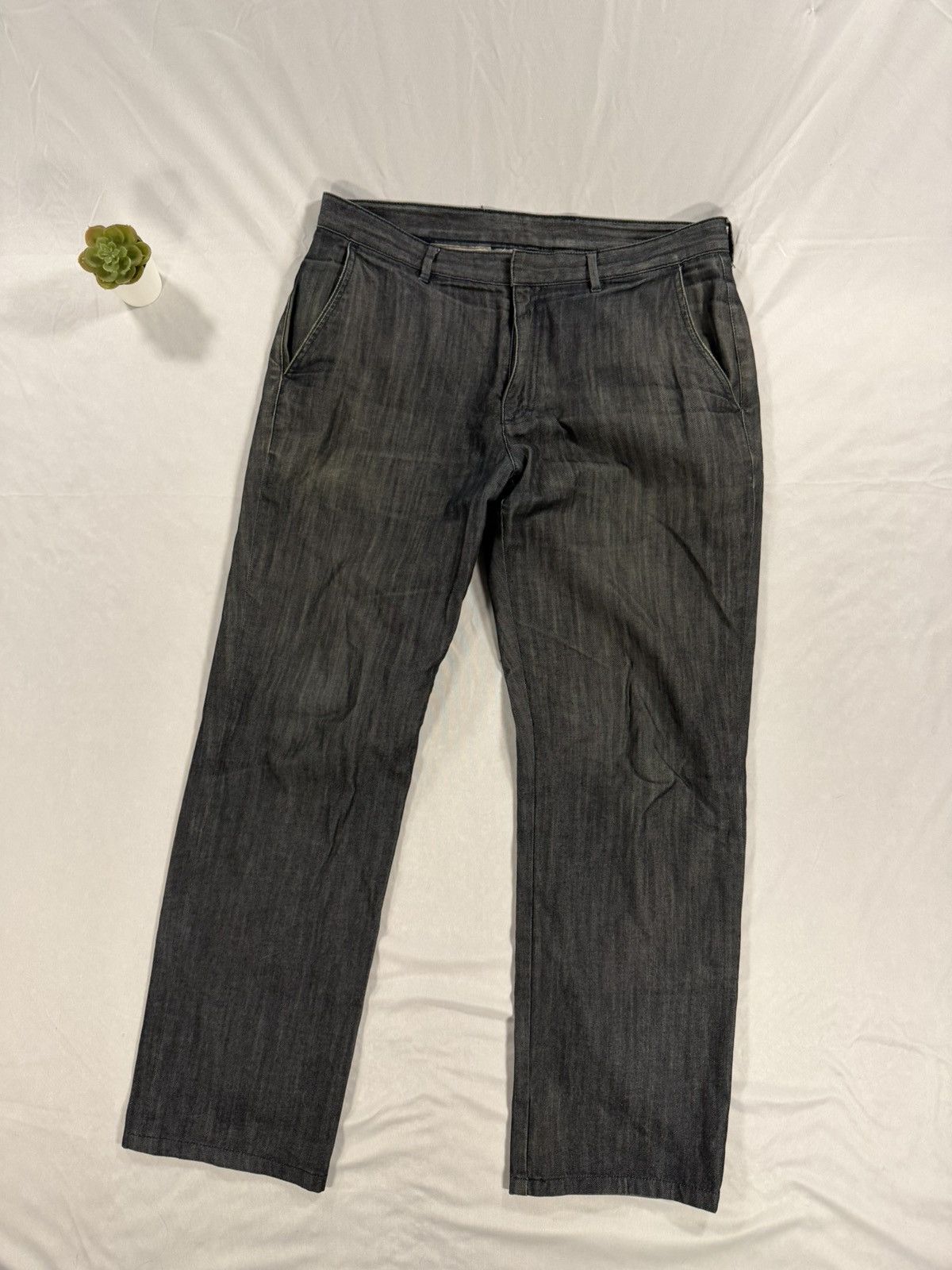 Lanvin Lanvin X Acne Studios SS09 Grey Selvedge Denim 35x29 Rare Size US 35 - 1 Thumbnail