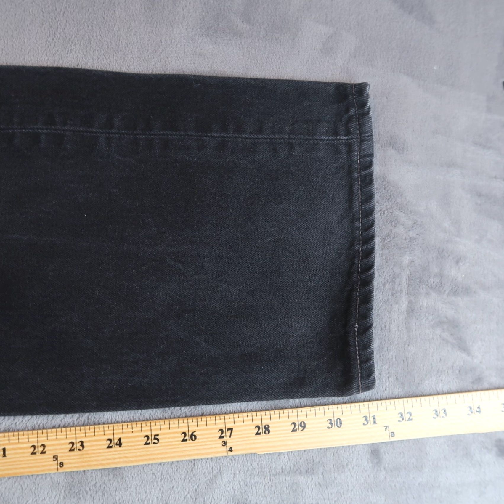 Levi's VINTAGE Levi's 501 Jeans Size 42x32 Straight Denim Black Mens 2000s USA Size US 42 / EU 58 - 7 Thumbnail