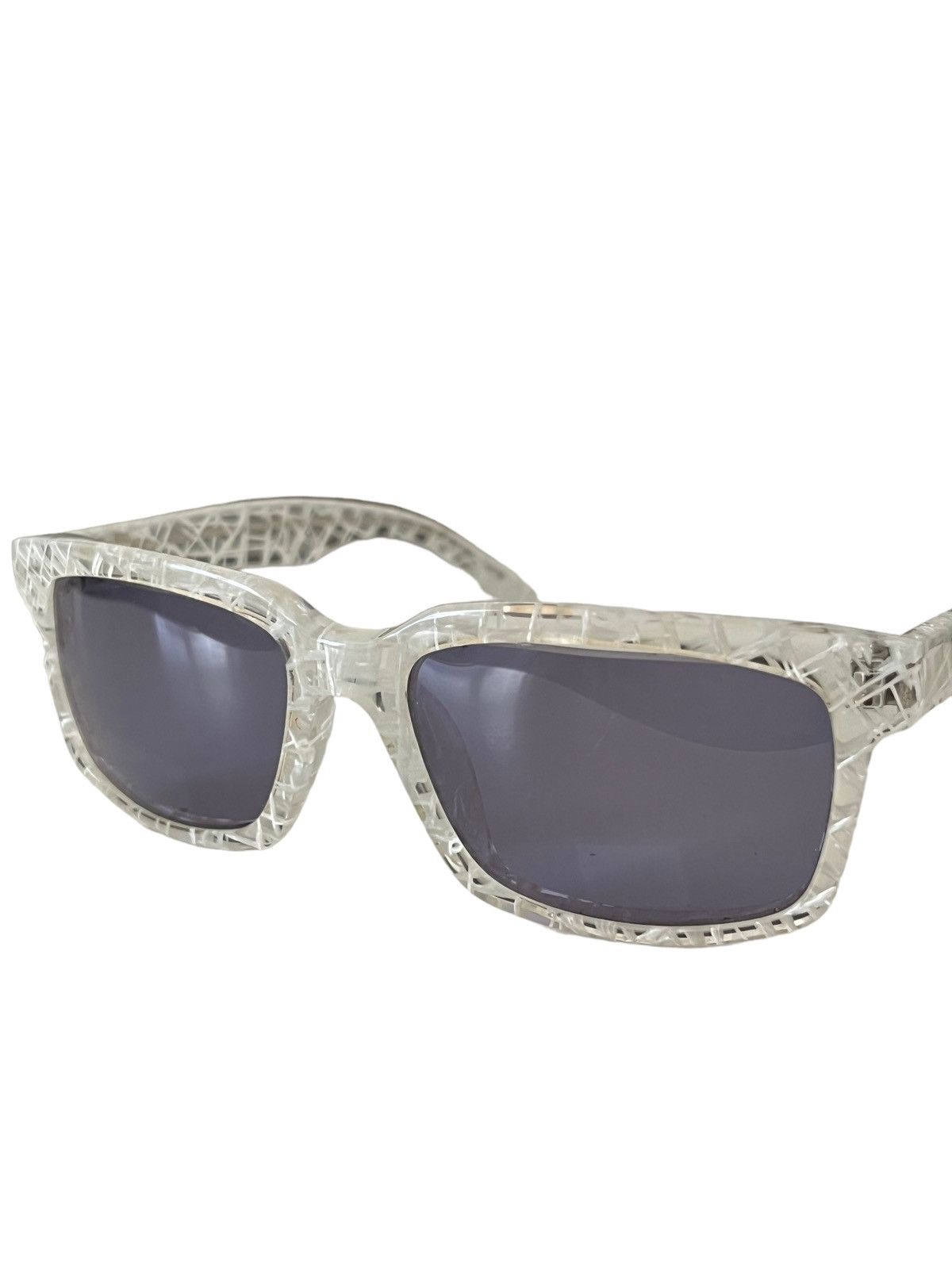 Linda Farrow × Raf Simons 1/1 Cracked-effect sunglasses Size ONE SIZE - 6 Thumbnail