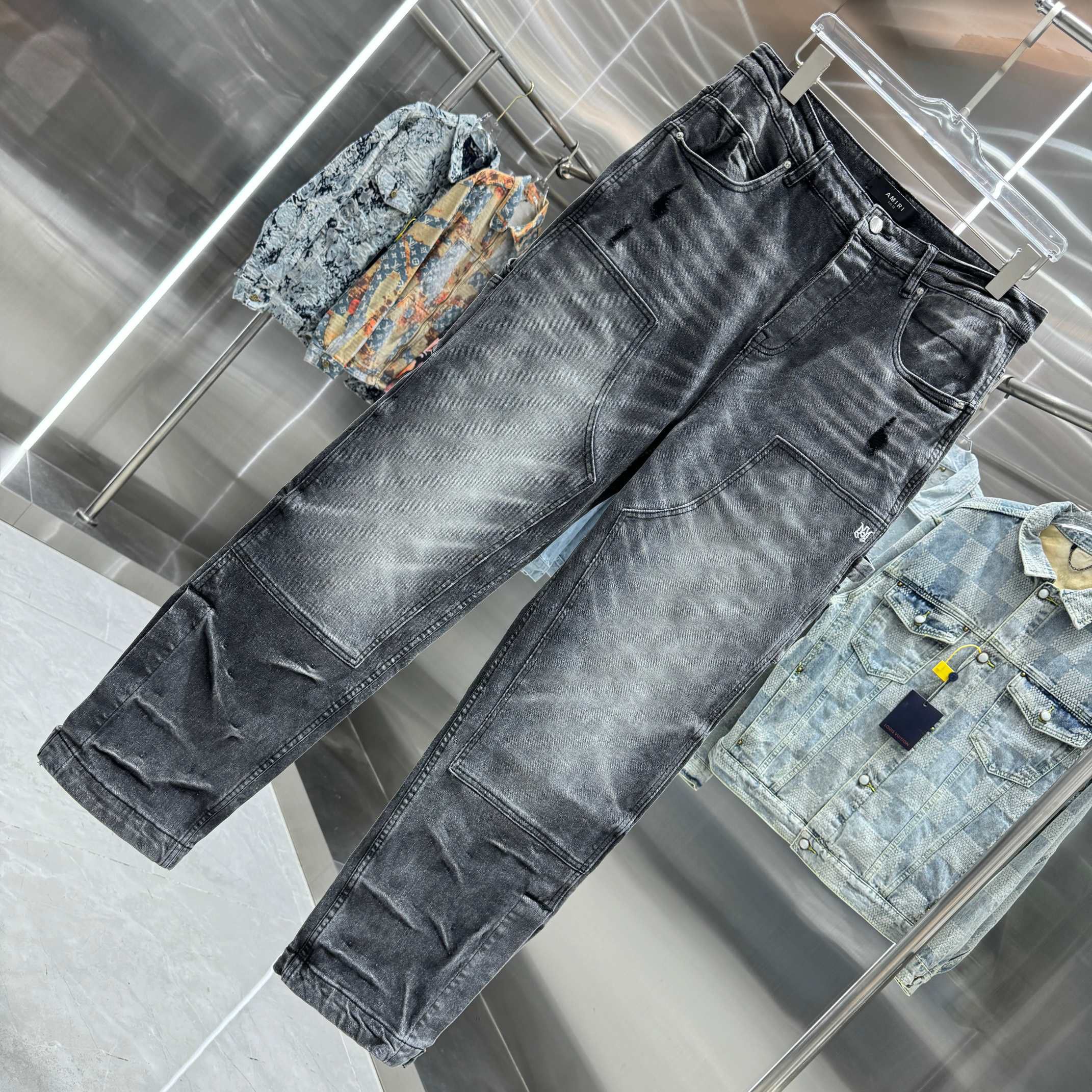 Other Broken hole street trend slim fit small leg elastic jeans Size US 36 / EU 52 - 7 Thumbnail