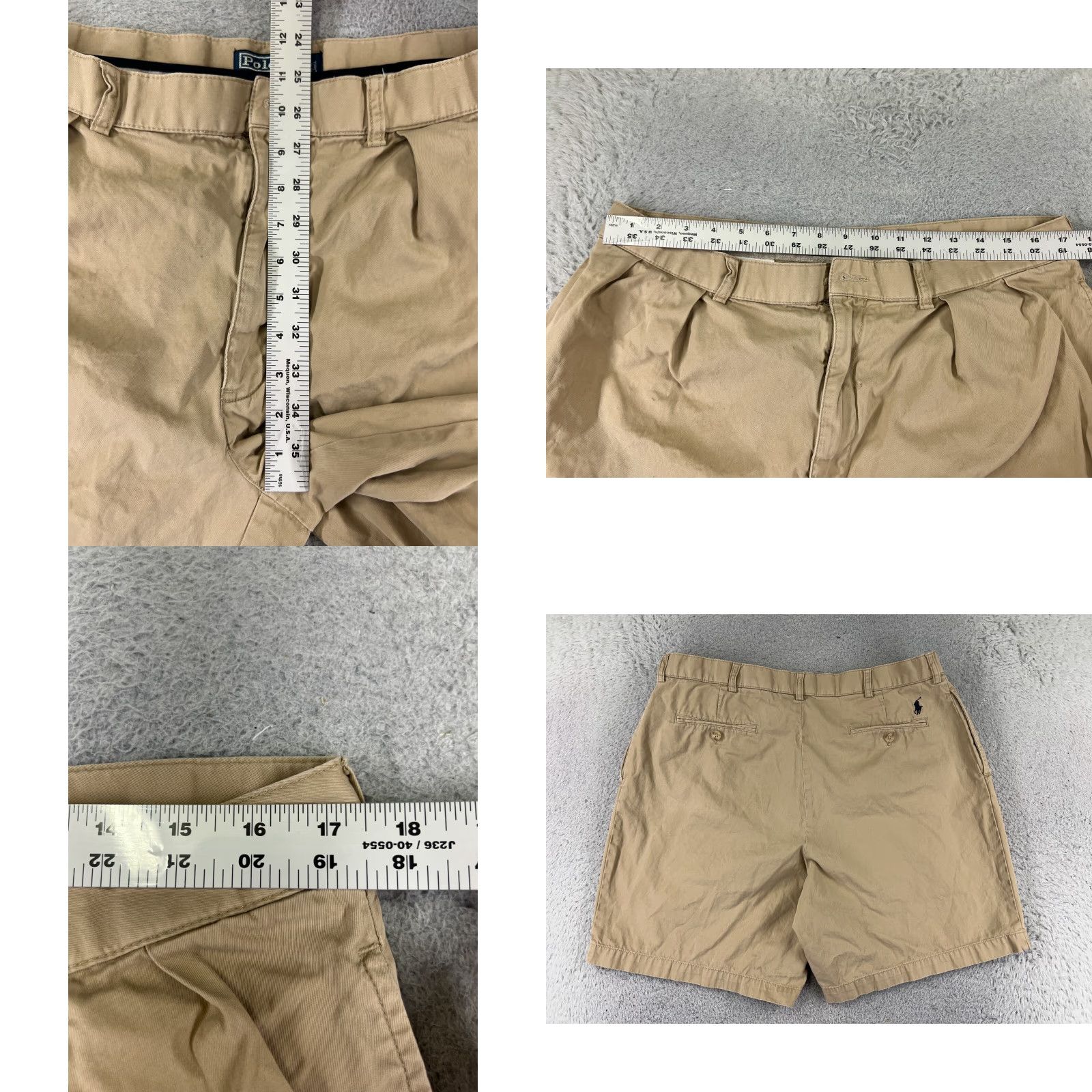 Polo Ralph Lauren Polo Ralph Lauren Shorts Adult 36 Beige Pleated Tyler Short 100% Cotton Size US M / EU 48-50 / 2 - 9 Thumbnail