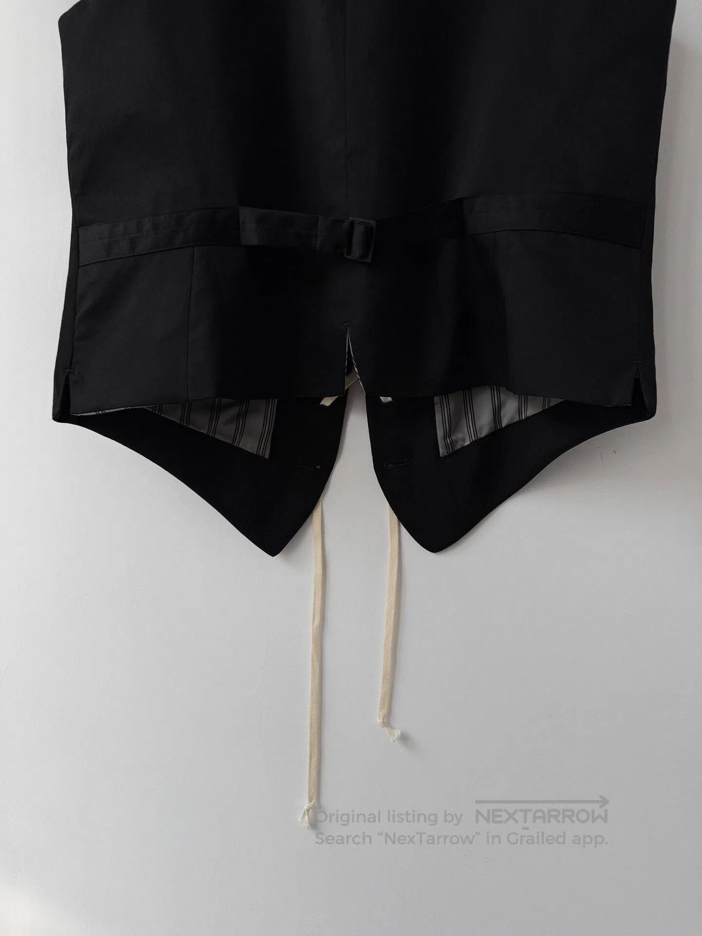 Yohji Yamamoto yohji yamamoto black wool vest with laces. Size US M / EU 48-50 / 2 - 6 Thumbnail