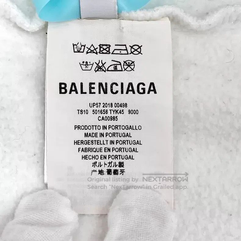 Balenciaga Balenciaga White Logo Letter Wheat Pattern Printed Cotton Size US XS / EU 42 / 0 - 7 Thumbnail