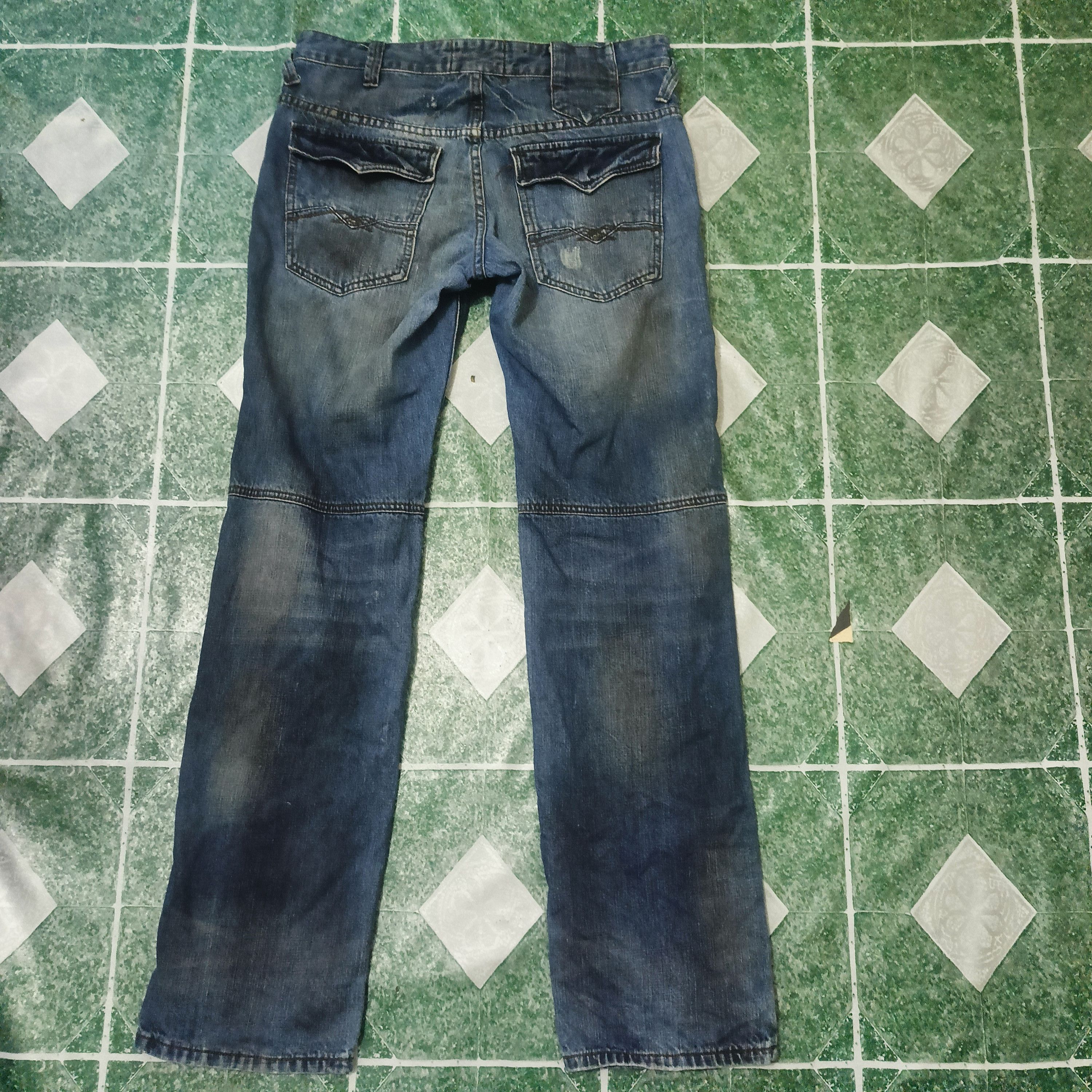 5351 POUR LES HOMMES Samuel & Kevin Jeans Distressed Denim Size US 31 - 10 Thumbnail