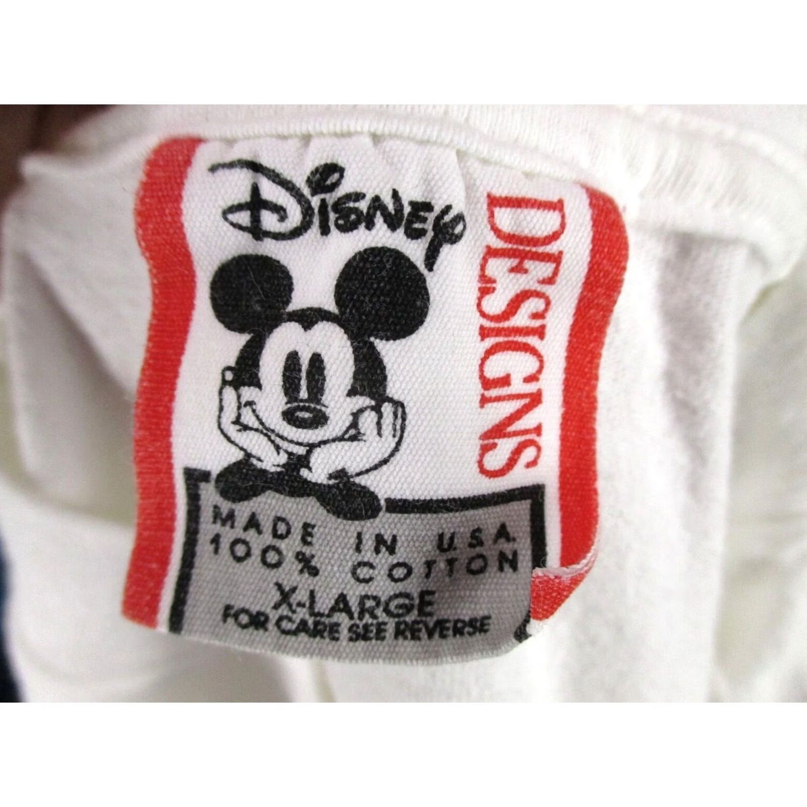Disney VINTAGE MINNIE MOUSE WALT DISNEY T-Shirt L/XL 90s cartoon single stitch White Men Size US L / EU 52-54 / 3 - 8 Thumbnail