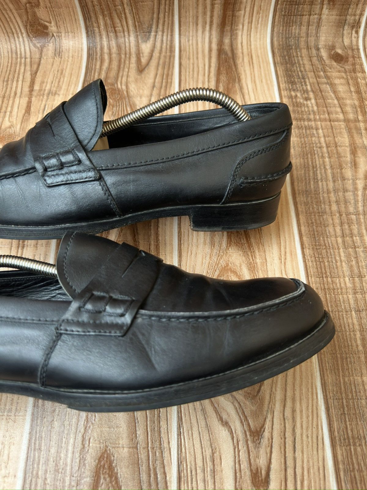 Miu Miu Miu Miu by Prada Black Penny Leather Loafers Size US 9.5 / EU 42-43 - 12 Thumbnail