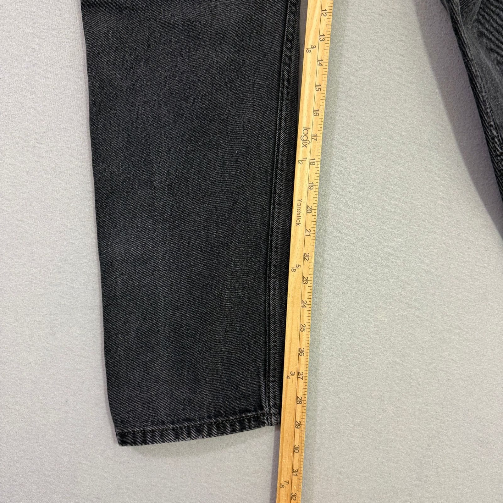 Levi's Levis 505 Jeans Men's 34x30 Black Straight Fit Regular Fit Size US 34 / EU 50 - 8 Thumbnail