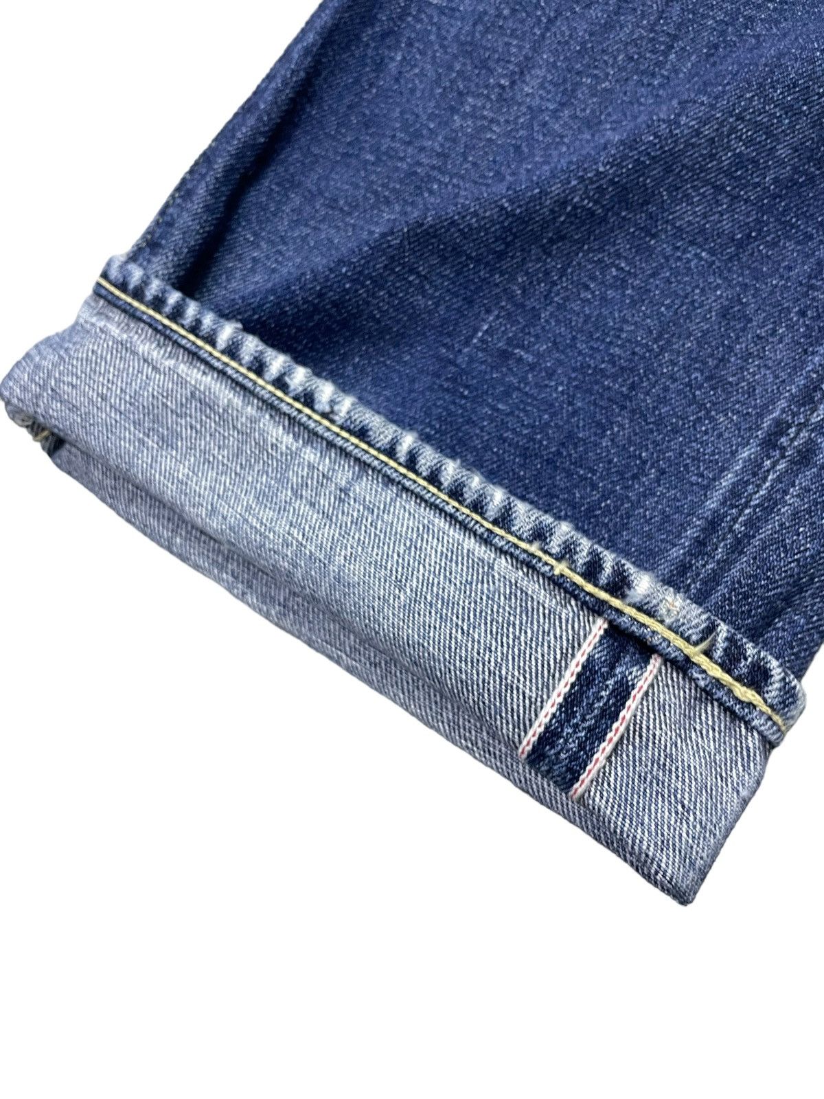 Levi's × Vintage Vintage Levis 505 Big E Selvedge Distressed Jeans Size US 30 / EU 46 - 6 Thumbnail