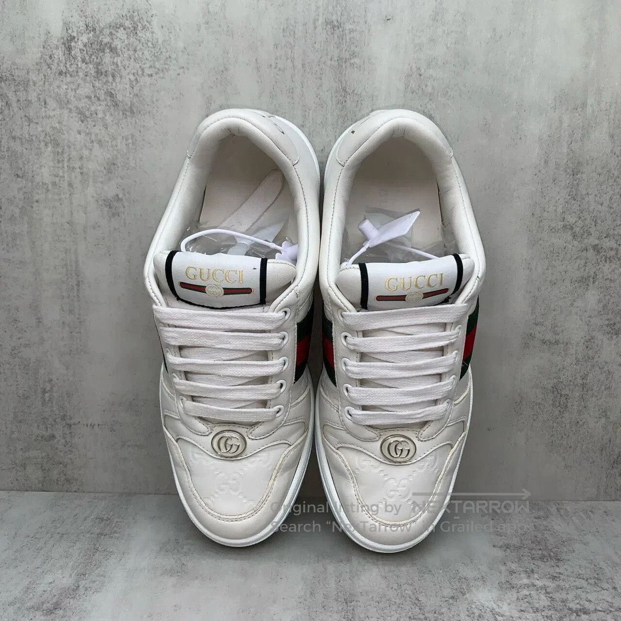 Gucci gucci white g logo sneakers size 36. Size US 6 / IT 36 - 6 Thumbnail