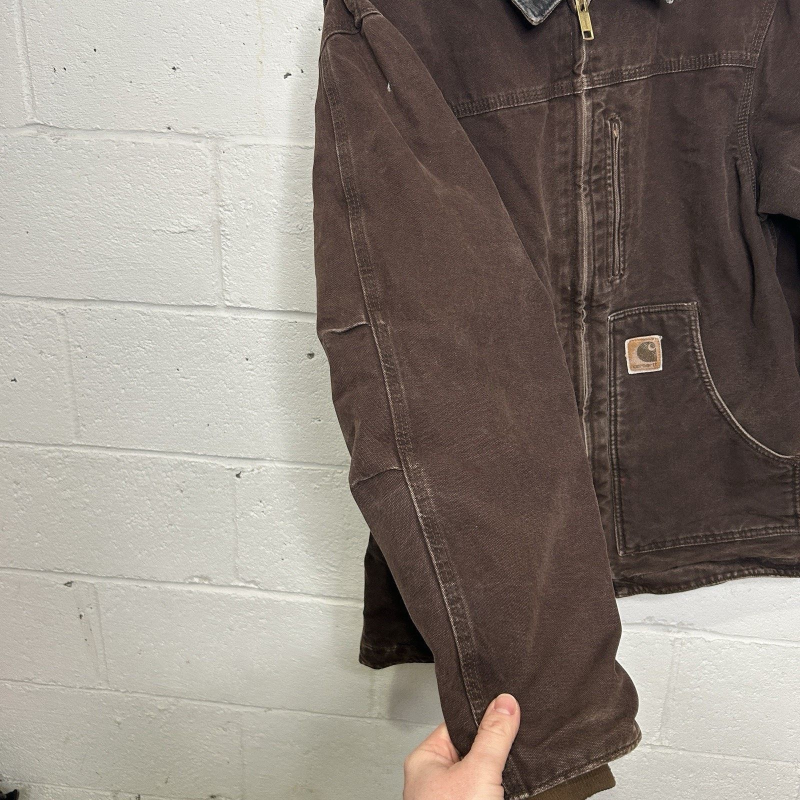 Carhartt Vintage Carhartt Sherpa-Lined Ridge Jacket “Dark Brown” C61 Size US M / EU 48-50 / 2 - 6 Thumbnail