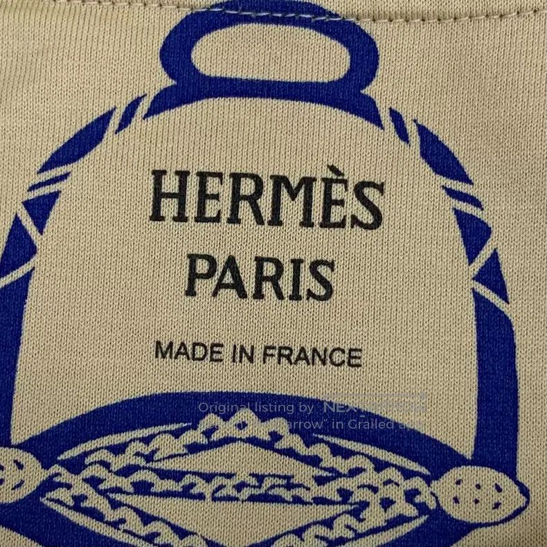 Hermes Hermes Ginger Yellow Pattern Printed Cotton Crewneck Short Size XS / US 0-2 / IT 36-38 - 5 Thumbnail