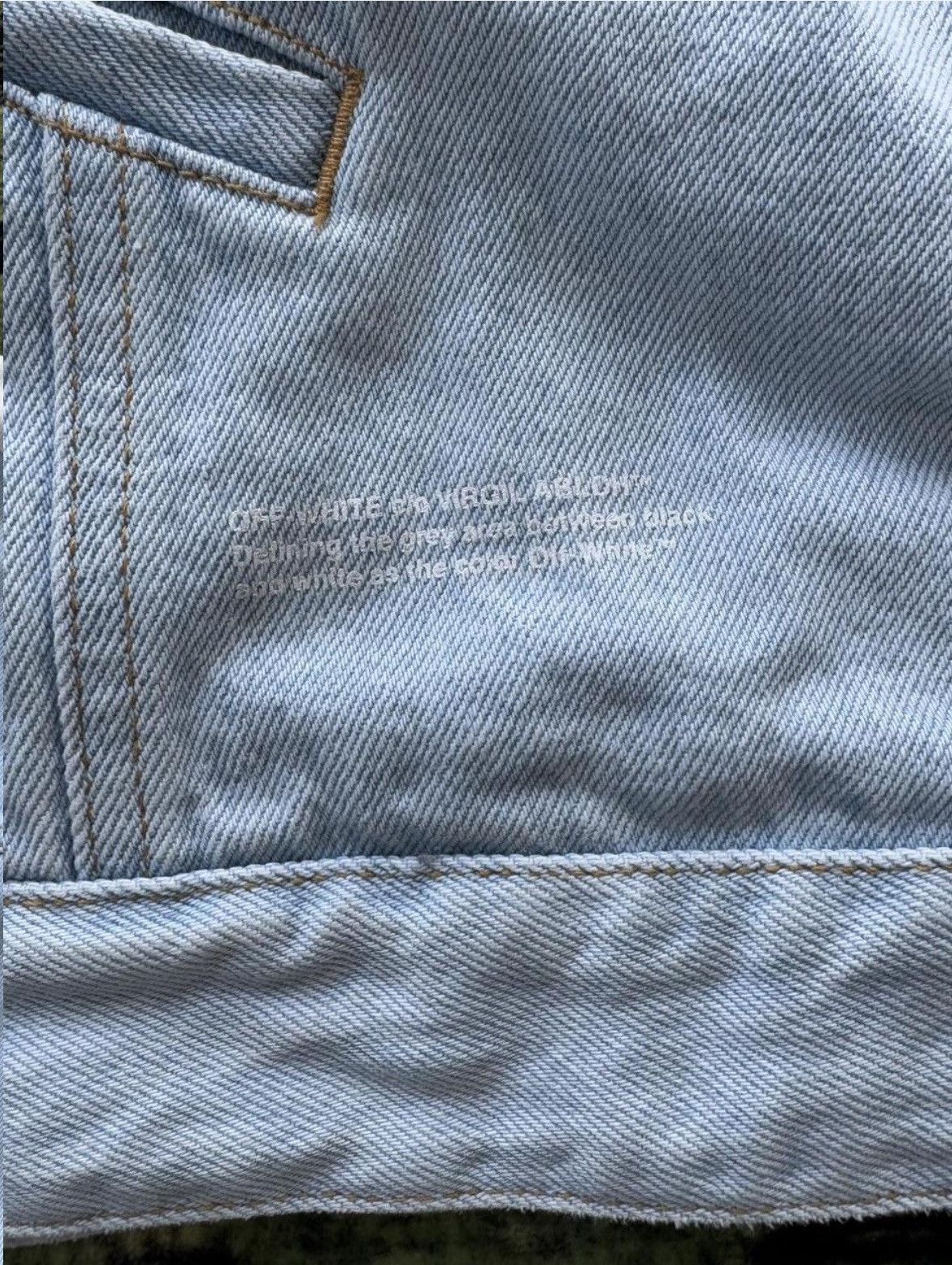 Off-White Exaggerated Sleeve Denim Jacket Size US L / EU 52-54 / 3 - 5 Thumbnail