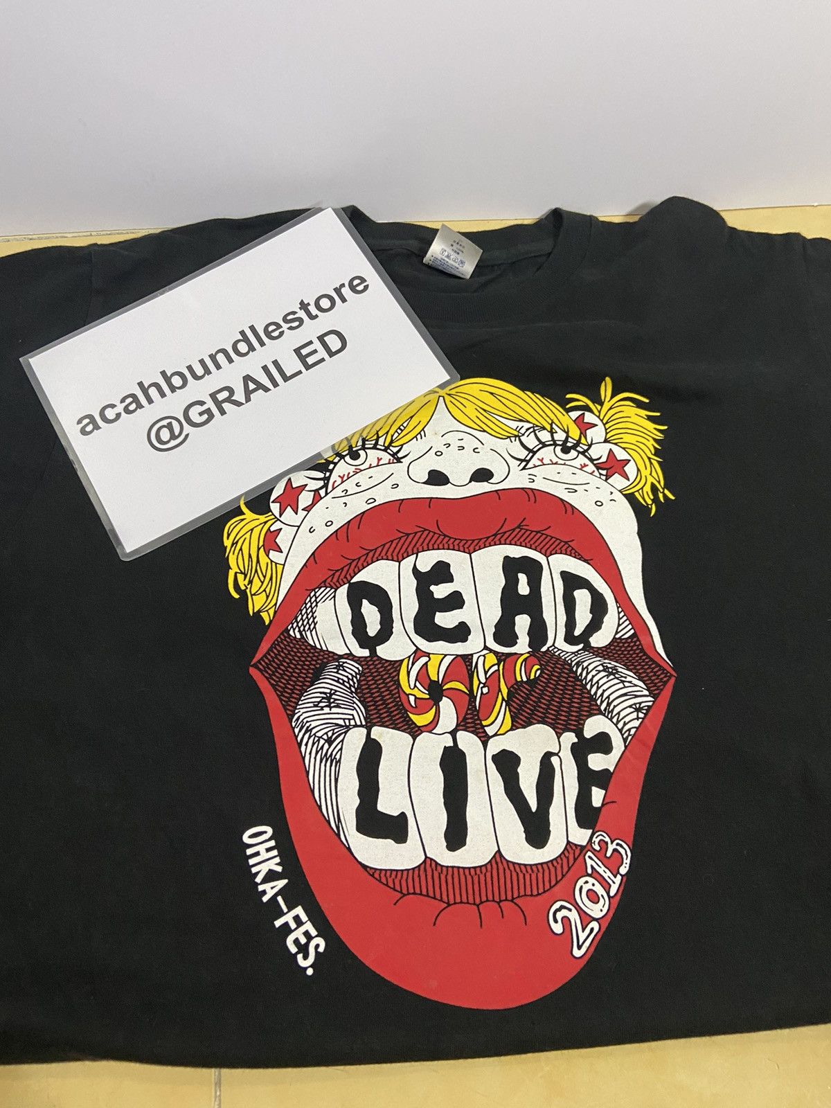 Band Tees DEAD OR LIVE OHKA FESTIVAL 2013 TEE SHIRT Size US L / EU 52-54 / 3 - 15 Thumbnail