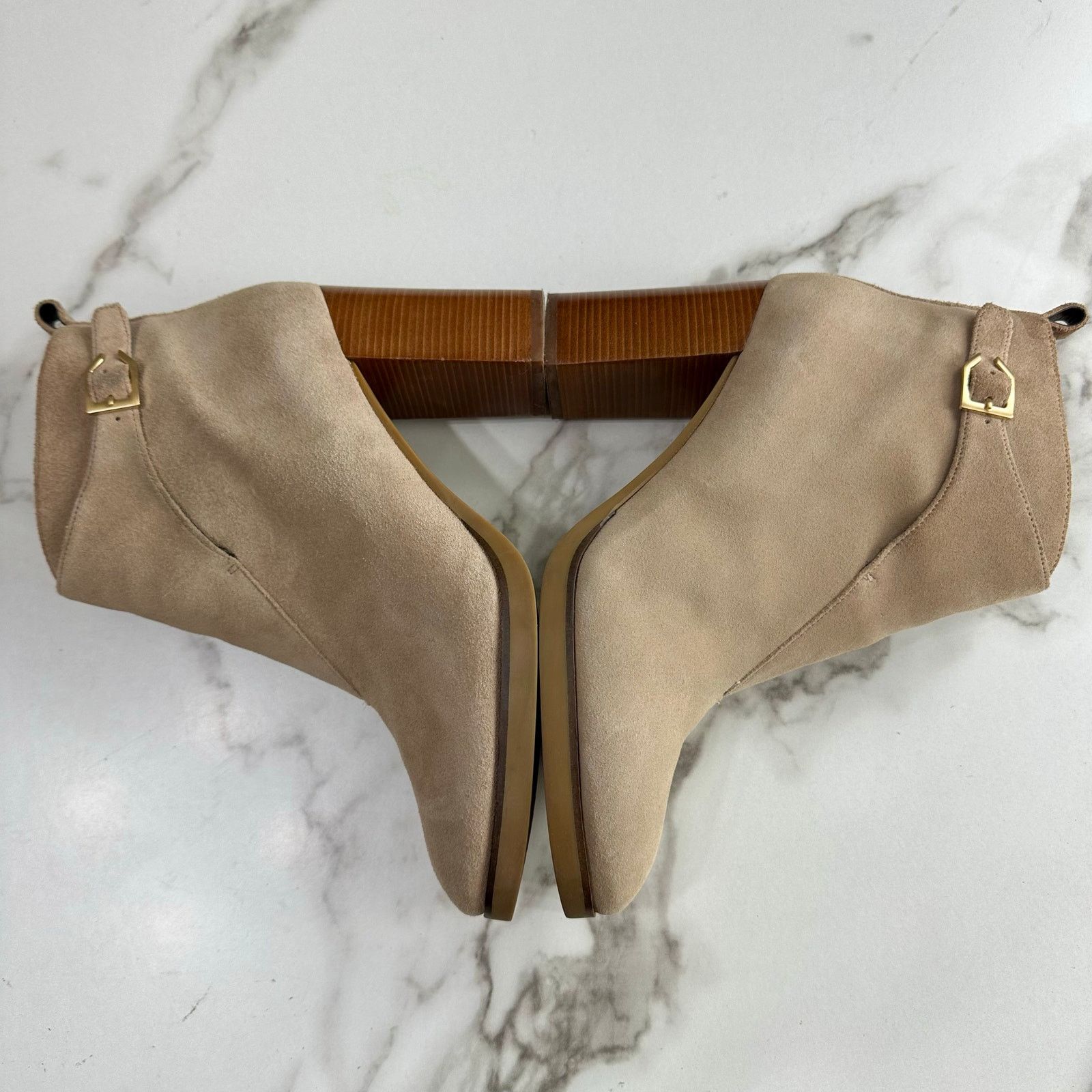 Cole Haan Cole Haan Harrington Grand Riding Taupe Suede Bootie Size 11 Size US 11 / IT 41 - 7 Thumbnail