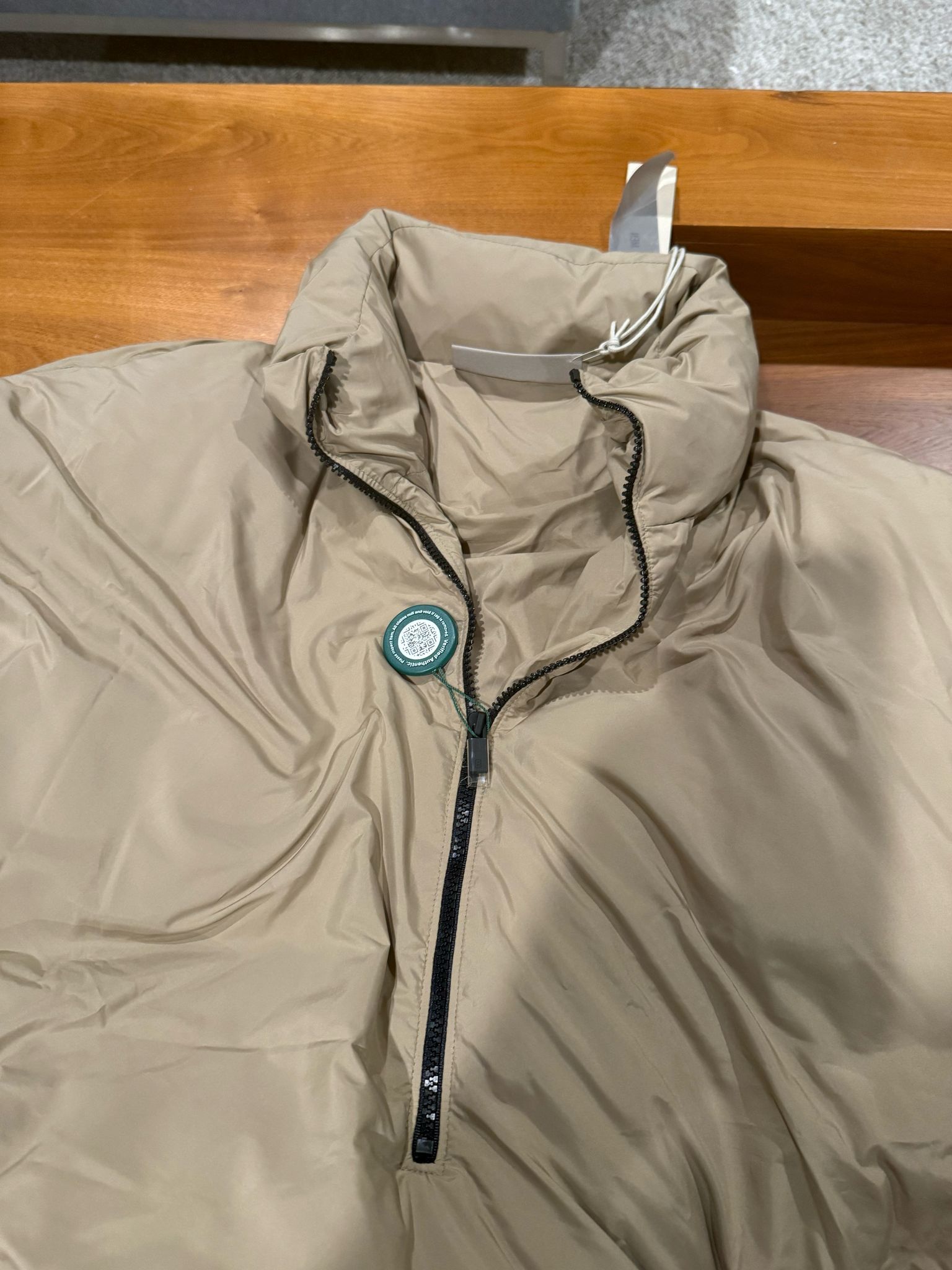 Essentials × Fear of God Fear of god essentials half zip puffer oak Size US L / EU 52-54 / 3 - 6 Thumbnail