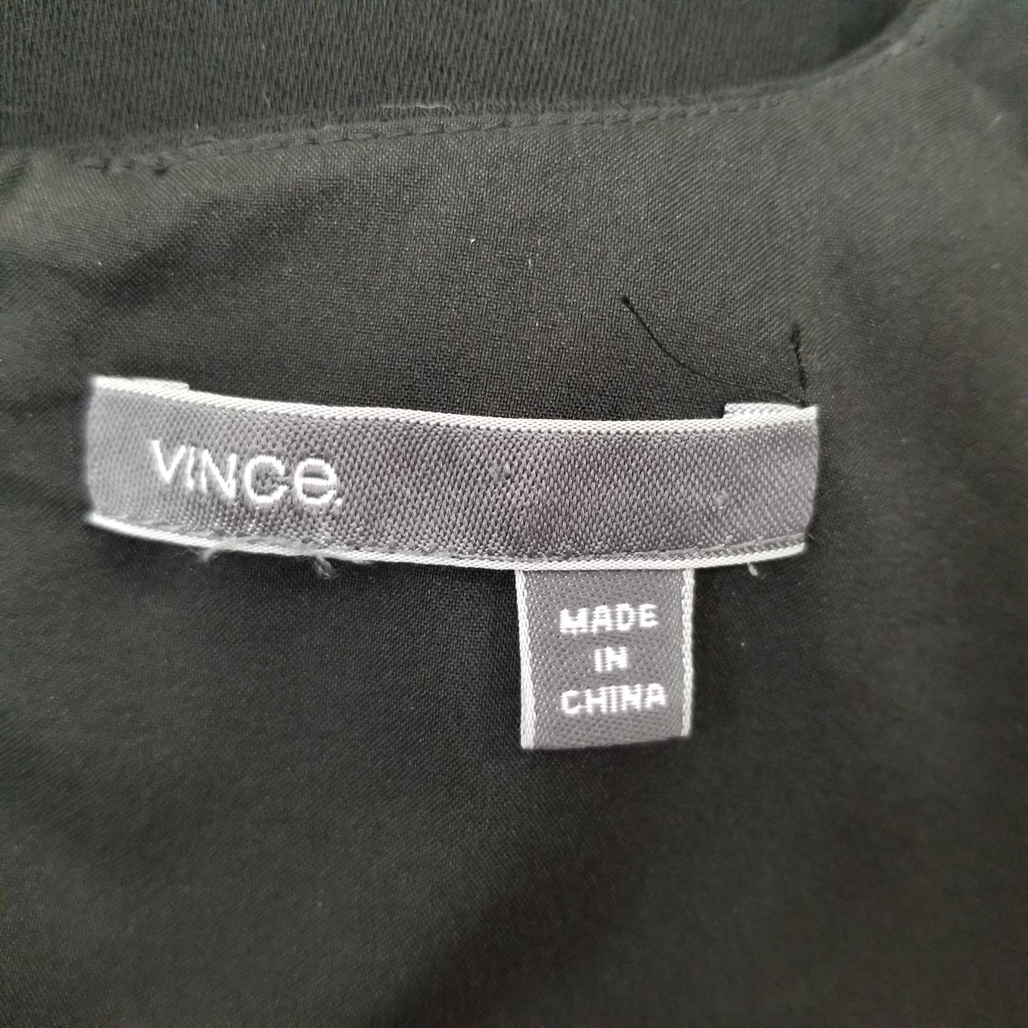 Vince Vince 0 Little Black Dress LBD Pockets Sleeveless Leather Tr Size XS / US 0-2 / IT 36-38 - 4 Thumbnail