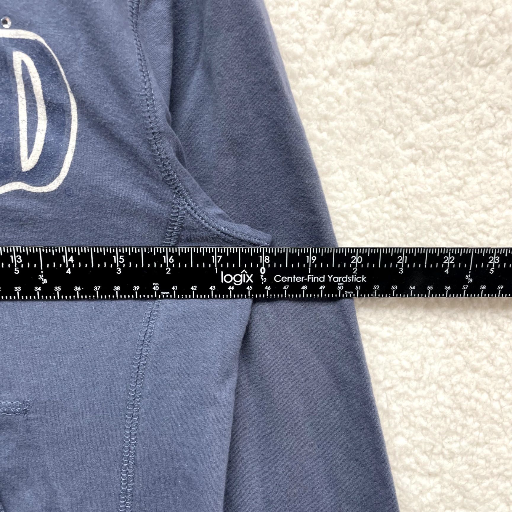 Harley Davidson VINTAGE Harley-Davidson Hoodie Women M Blue Full Zip Grunge Moto Cyber Fairy Rhinestone نمایش Size M / US 6-8 / IT 42-44 - 5 Thumbnail