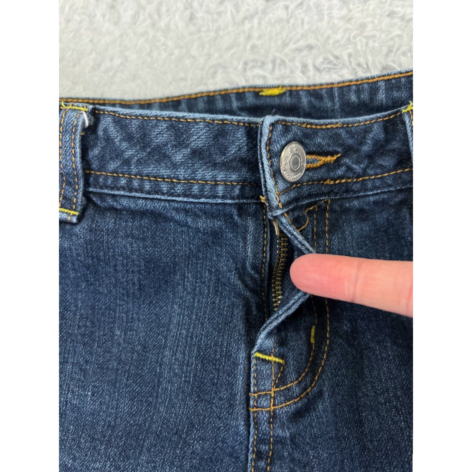 Vintage VINTAGE Seven7 Women's Jeans Pants Bootcut Flare Low Rise Denim Cotton Blend Size 32 Blue Size 24" / US 00 / IT 34 - 5 Thumbnail