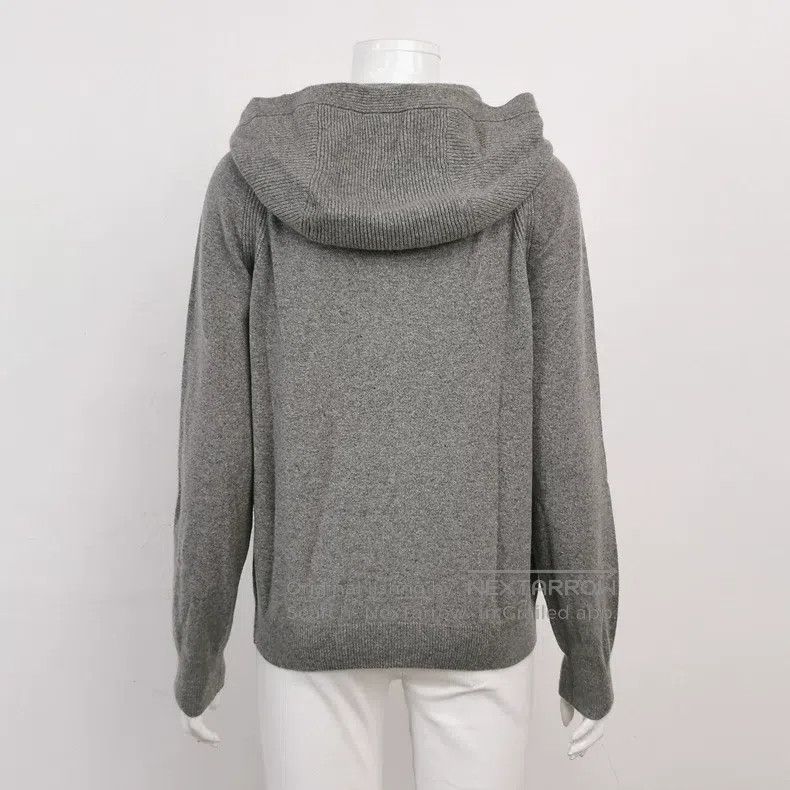 Loro Piana Loro Piana Cashmere Solid Color Hooded Coat Size S / US 4 / IT 40 - 2 Thumbnail