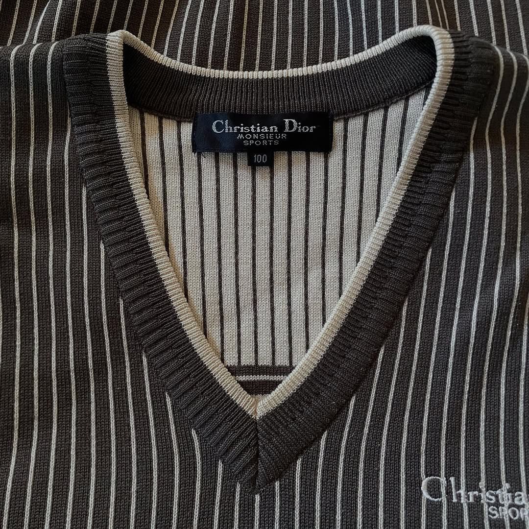 Christian Dior Monsieur 🛒SENDOFFER🛒Vintage 90’s Christian Dior Monsieur Knit Vest Size US L / EU 52-54 / 3 - 6 Thumbnail