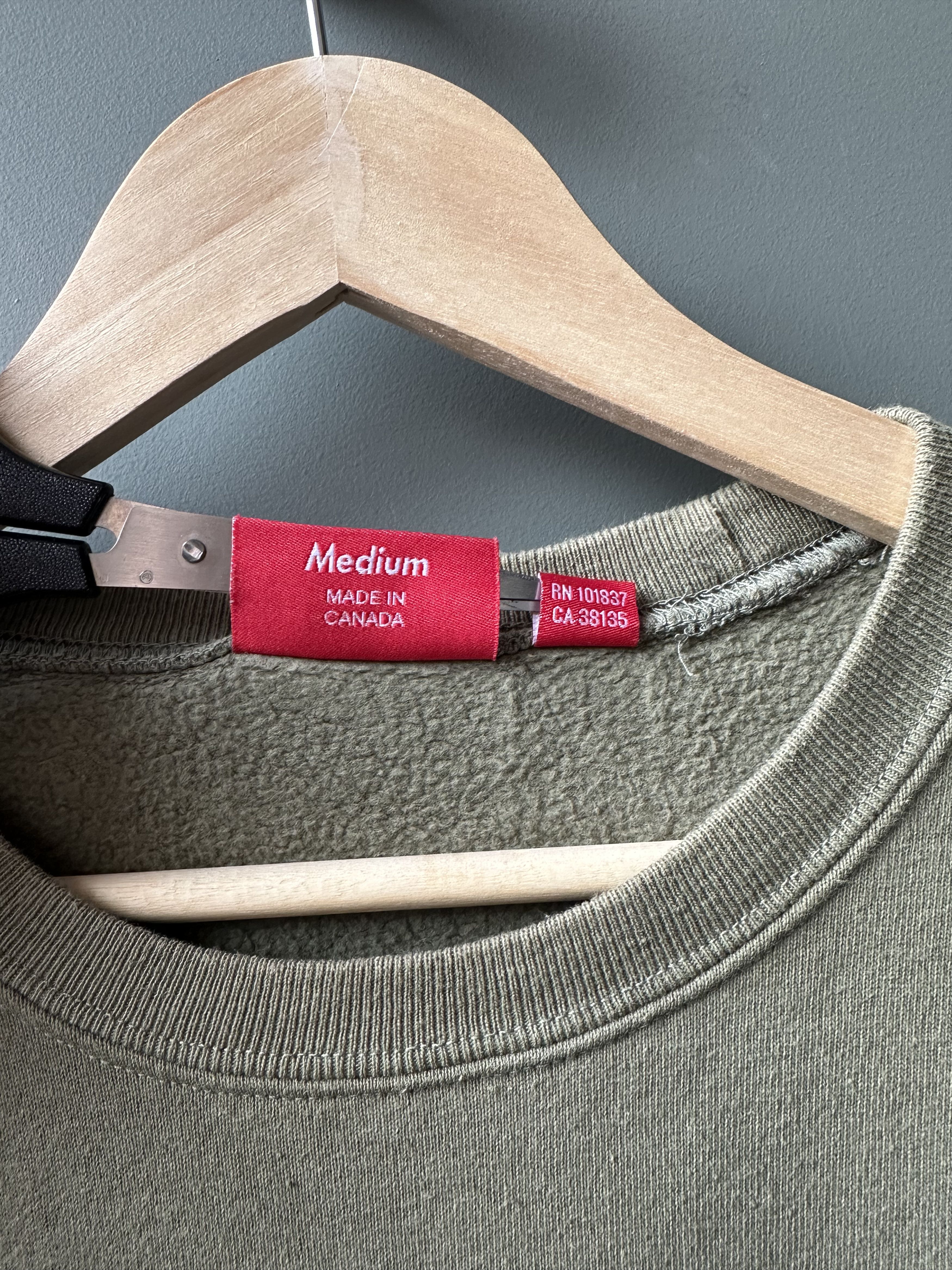 Supreme Supreme Warm Up Logo Crewneck Sweatshirt Size M Size US M / EU 48-50 / 2 - 4 Thumbnail