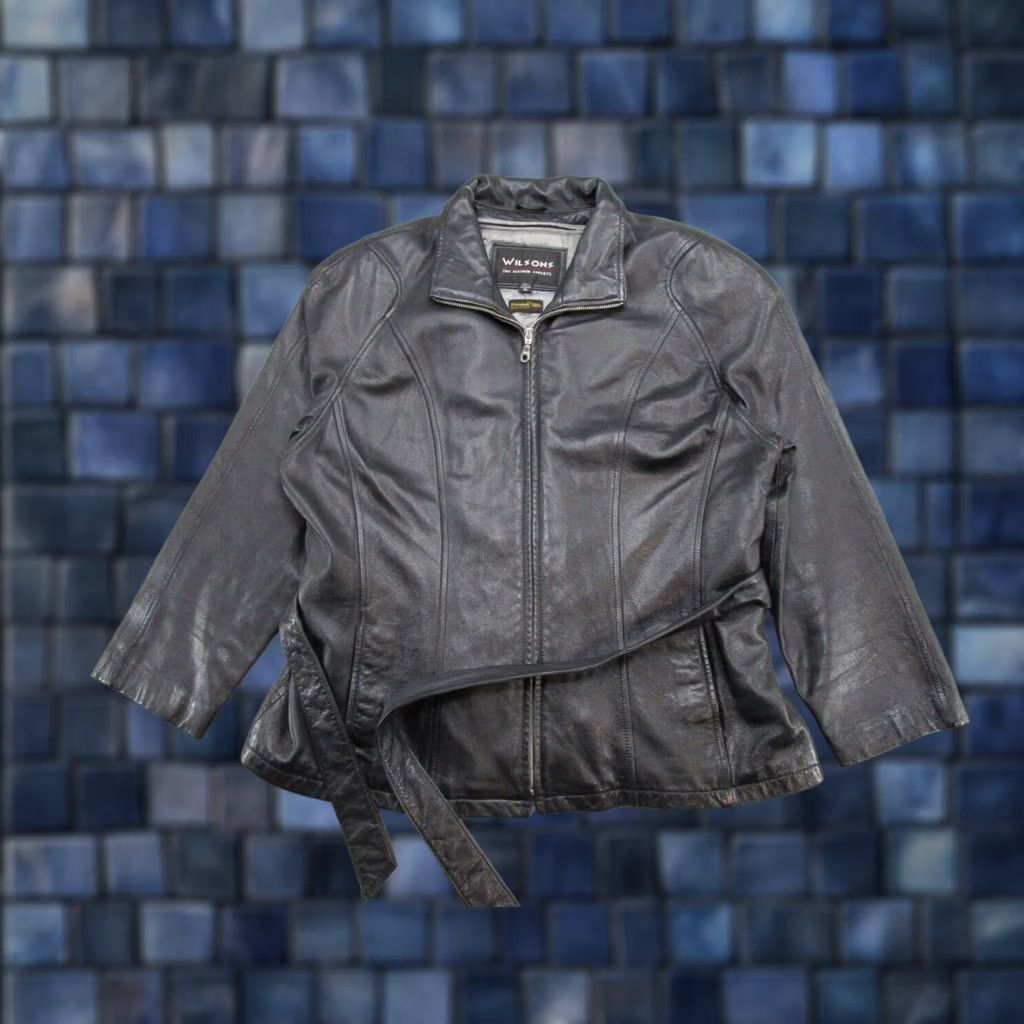 Wilson VINTAGE Wilson Leather Women’s Jacket Belted Thinsulate Insulation Ultra Full Zip SZ XL Jacket Women Black Belted 90s Fashion Mens? Womens Size XL / US 12-14 / IT 48-50 - 1 Thumbnail