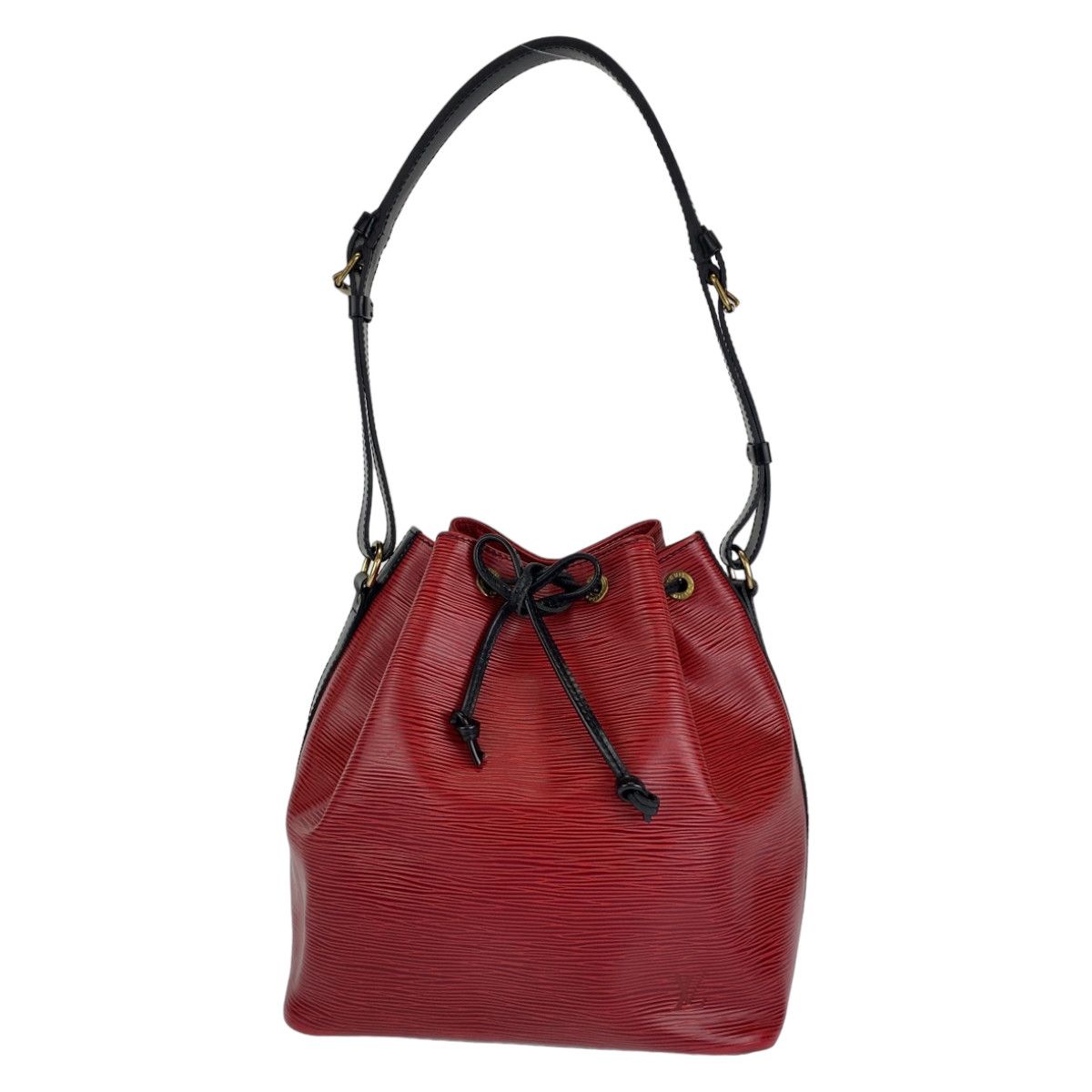 Louis Vuitton Louis Vuitton Louis Vuitton Epi Noe Shoulder Bag Red Black Leather Shoulder Bag M44172 Size ONE SIZE - 1 Thumbnail