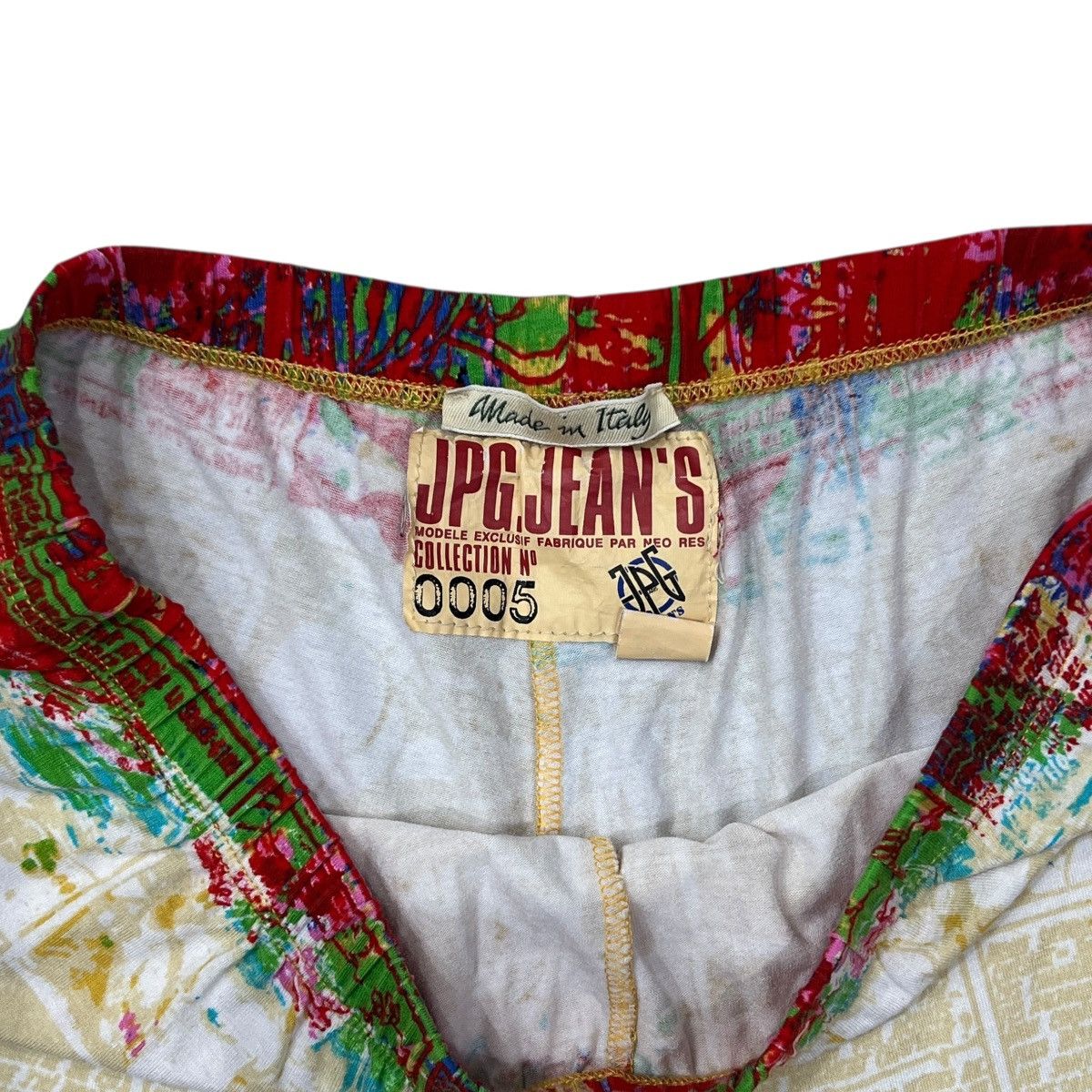 Jean Paul Gaultier Jean Paul GAULTIER 1995 Graphic Cartoon Comics Printed Pants Size 25" / US 0 / IT 36 - 5 Thumbnail