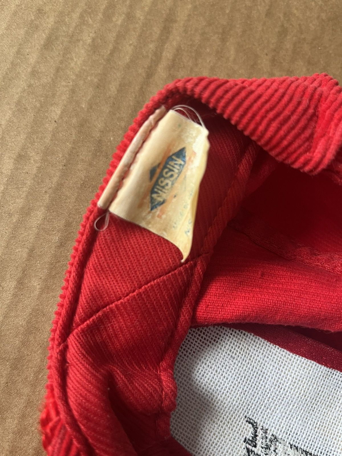Vintage Vintage red corduroy BCT inc hat Size ONE SIZE - 4 Thumbnail