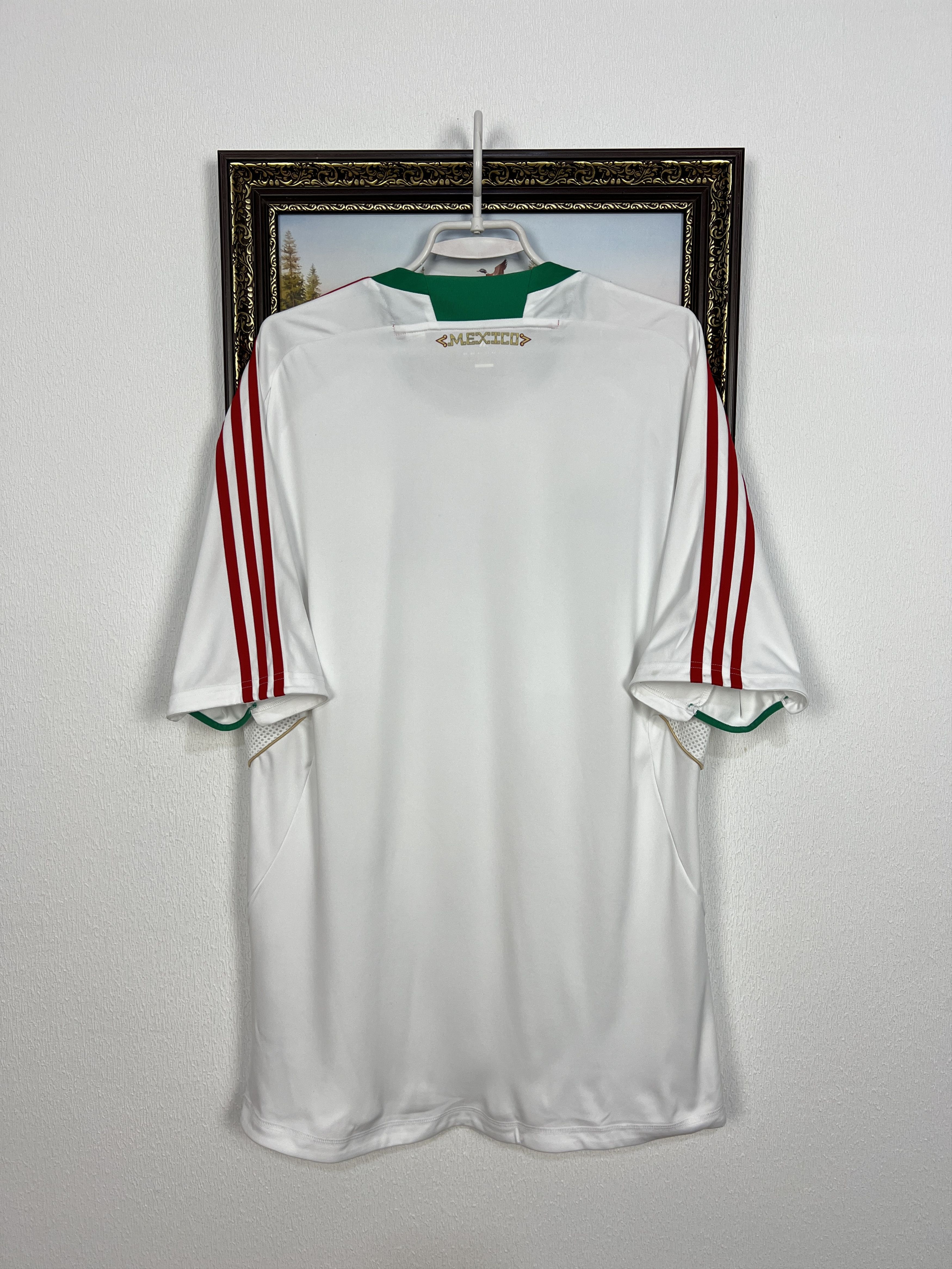 Adidas Vintage Adidas Mexico Football Train Shirt Soccer White Size US XL / EU 56 / 4 - 12 Thumbnail