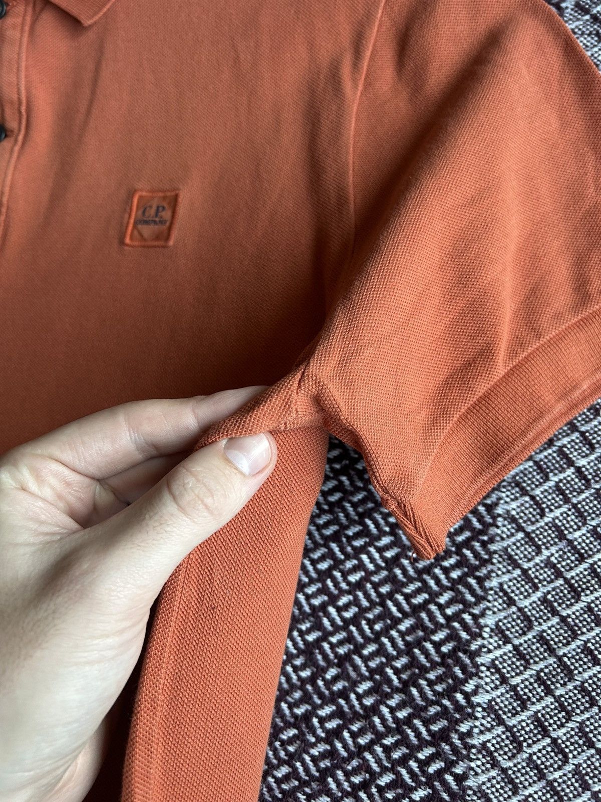 C.P. Company × Vintage Vintage C.P. Company Polo Tee T-shirt Orange Small Logo Size US XL / EU 56 / 4 - 5 Thumbnail