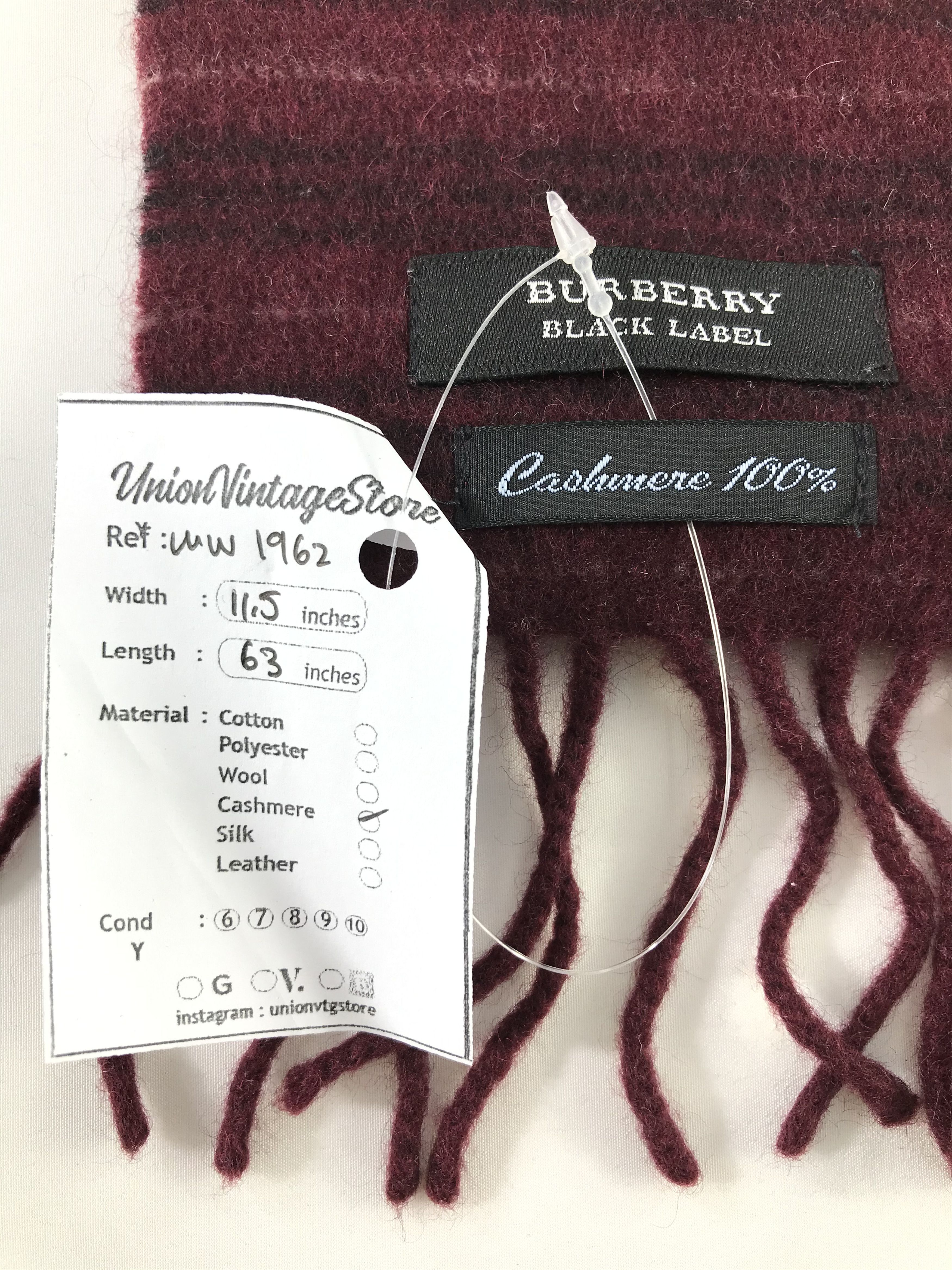 Burberry × Vintage Burberry Scarf / Muffler / Neckwear - WW1962 Size ONE SIZE - 5 Thumbnail