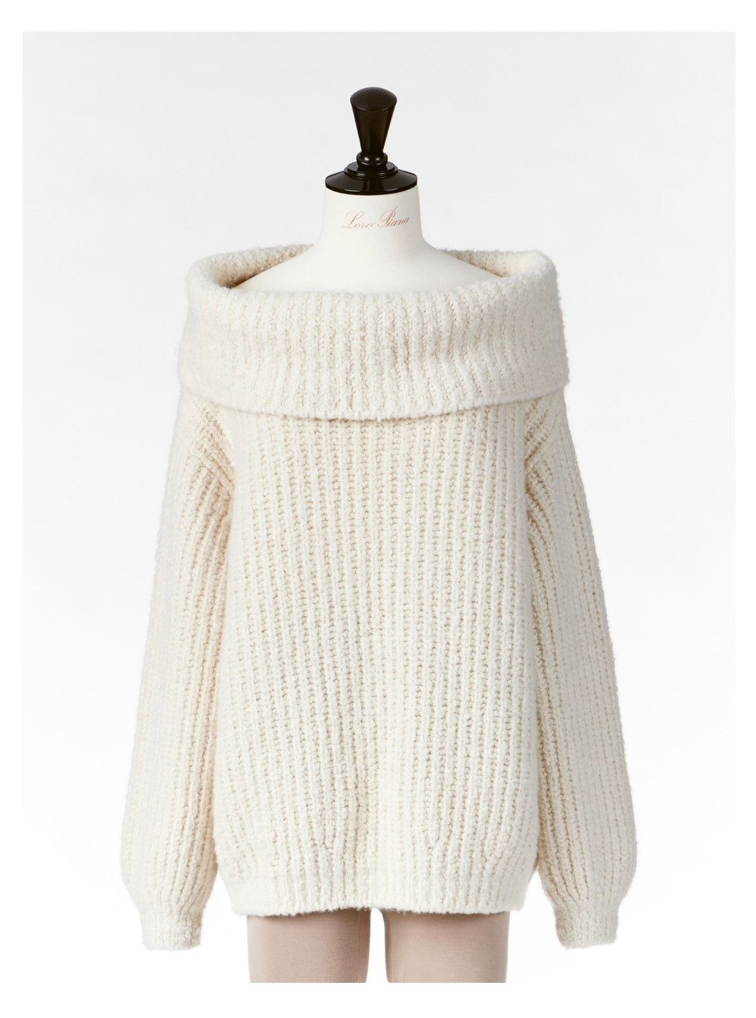 Loro Piana o1srvl11e1125 FAN1842 Wide Cowl Collar Sweater in White Size L / US 10 / IT 46 - 5 Thumbnail