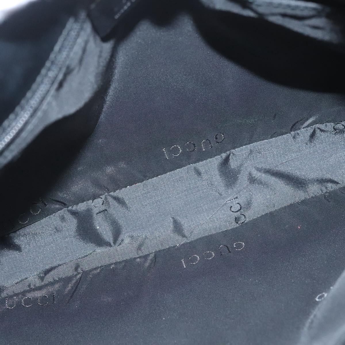 Gucci GUCCI Shoulder Bag Nylon Black Silver 001 3193 001 3193 Size ONE SIZE - 16 Thumbnail