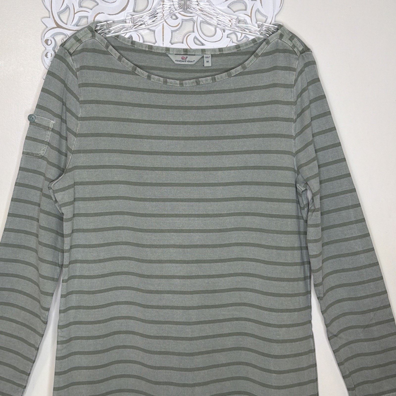 Vineyard Vines Vineyard Vines Women's MEDIUM Pullover Cotton Dress Green Size M / US 6-8 / IT 42-44 - 2 Thumbnail