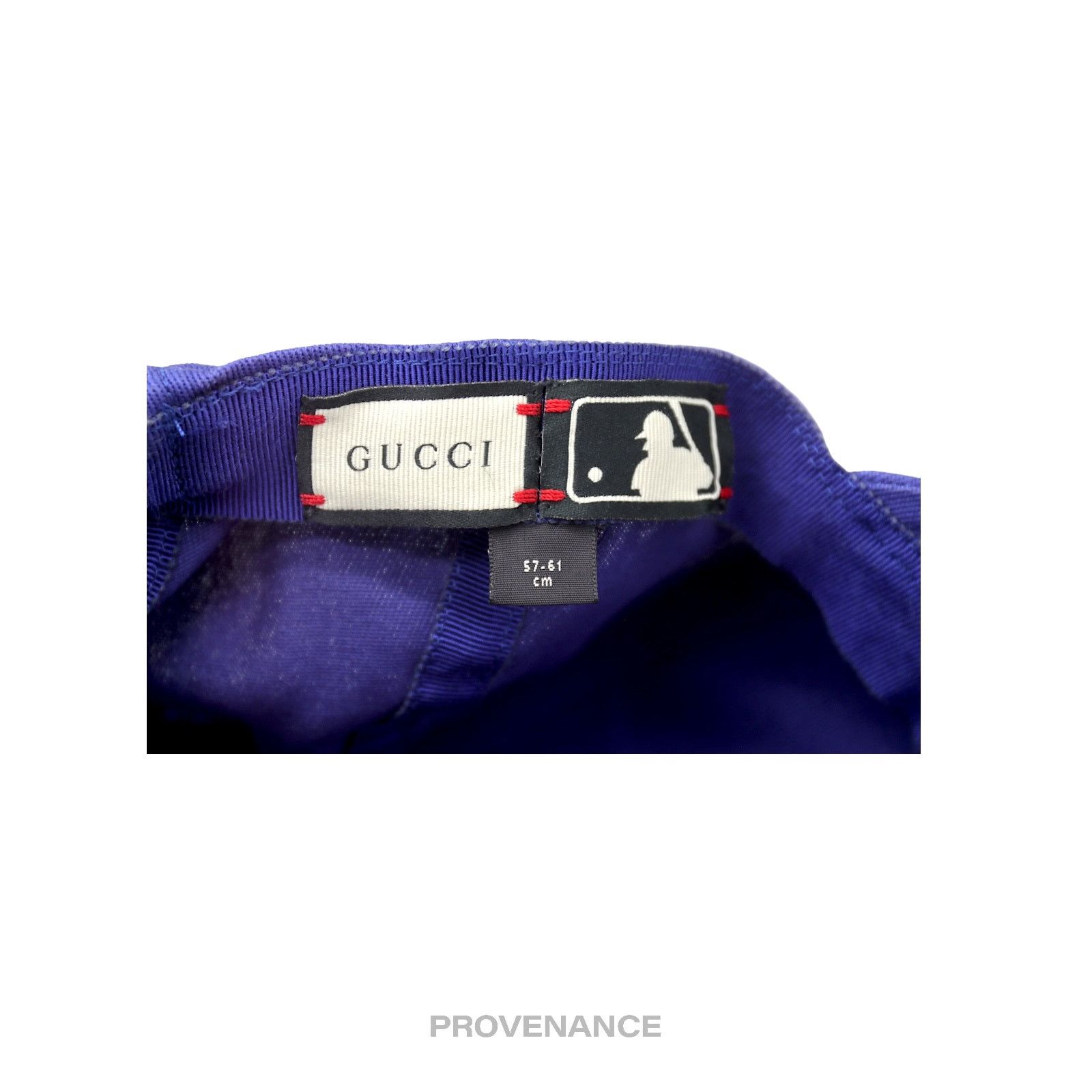 Gucci 🔴 Gucci x NY Yankees Embroidered Hat Cap - Blue with Moth Size ONE SIZE - 8 Thumbnail