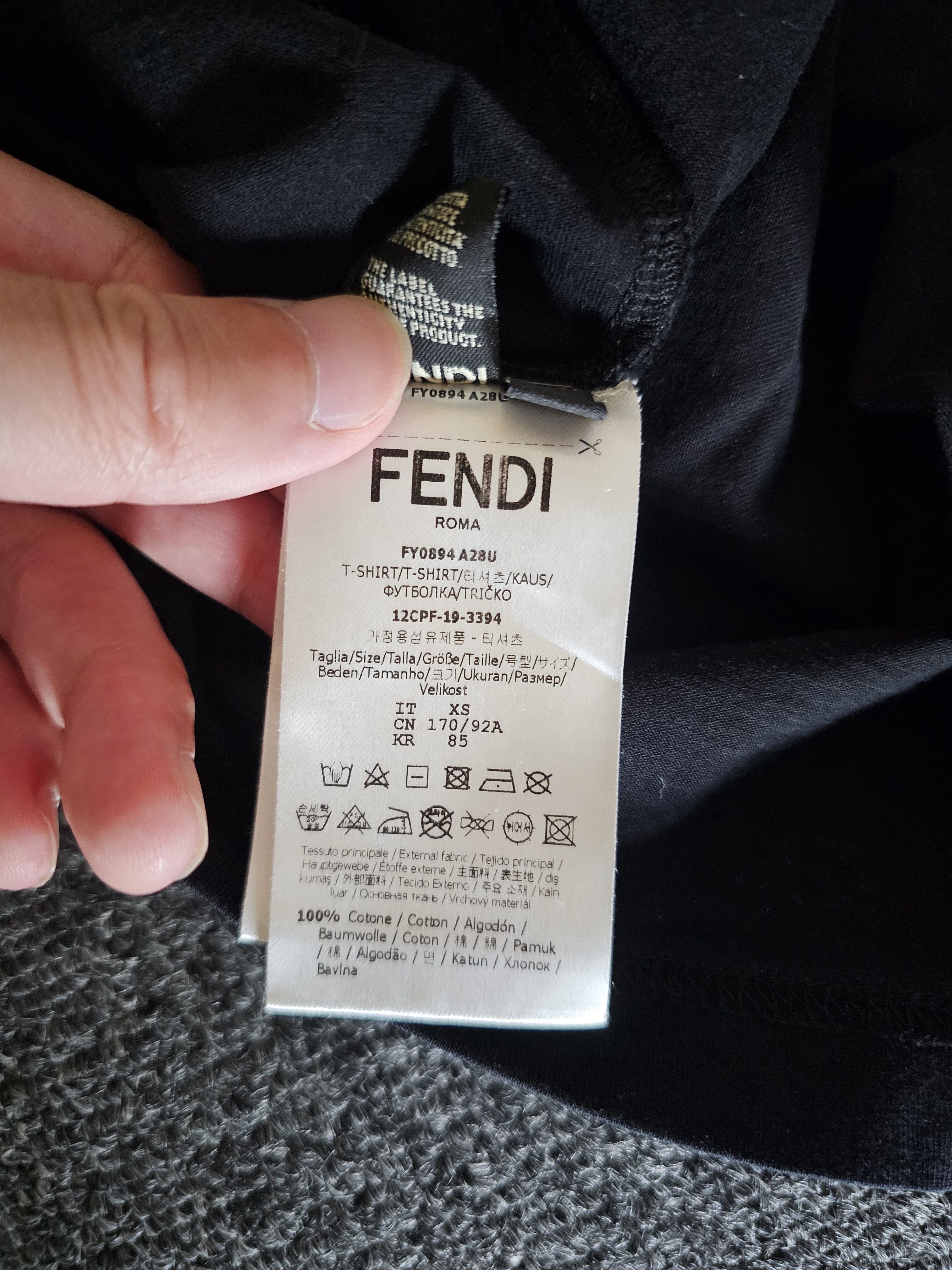 Fendi Fendi Unisex FF T-Shirt Size XS Size XS / US 0-2 / IT 36-38 - 6 Thumbnail