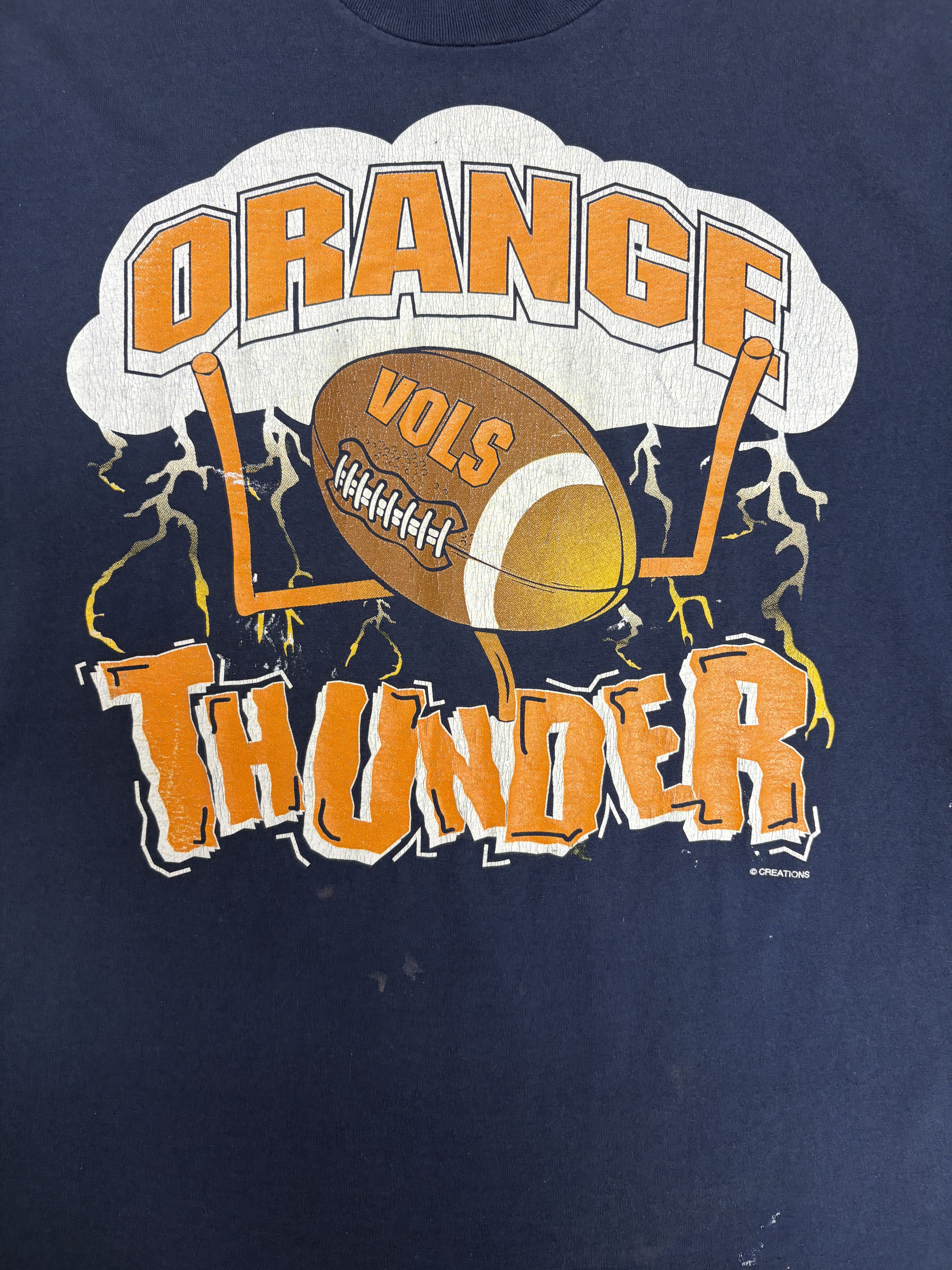 Vintage Tennessee Volunteers Orange Thunder Vintage Blue T-Shirt Tee Size US XL / EU 56 / 4 - 2 Thumbnail