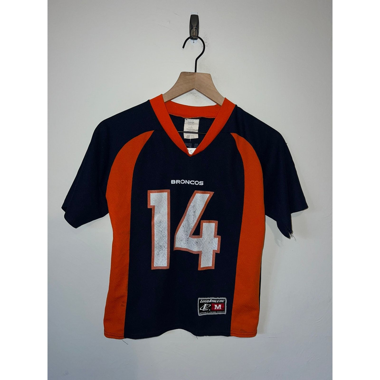 Logo Athletic Kids Vintage Denver Broncos Jersey #14 Griese 90s Medium Size XS / US 0-2 / IT 36-38 - 1 Thumbnail