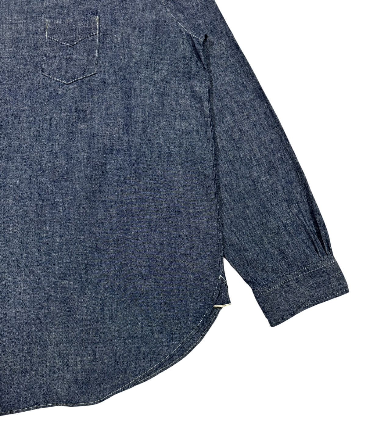 Post Overalls 2016 Post Overall V-patch Pocket Open Collar Indigo Chambray Size US L / EU 52-54 / 3 - 11 Thumbnail